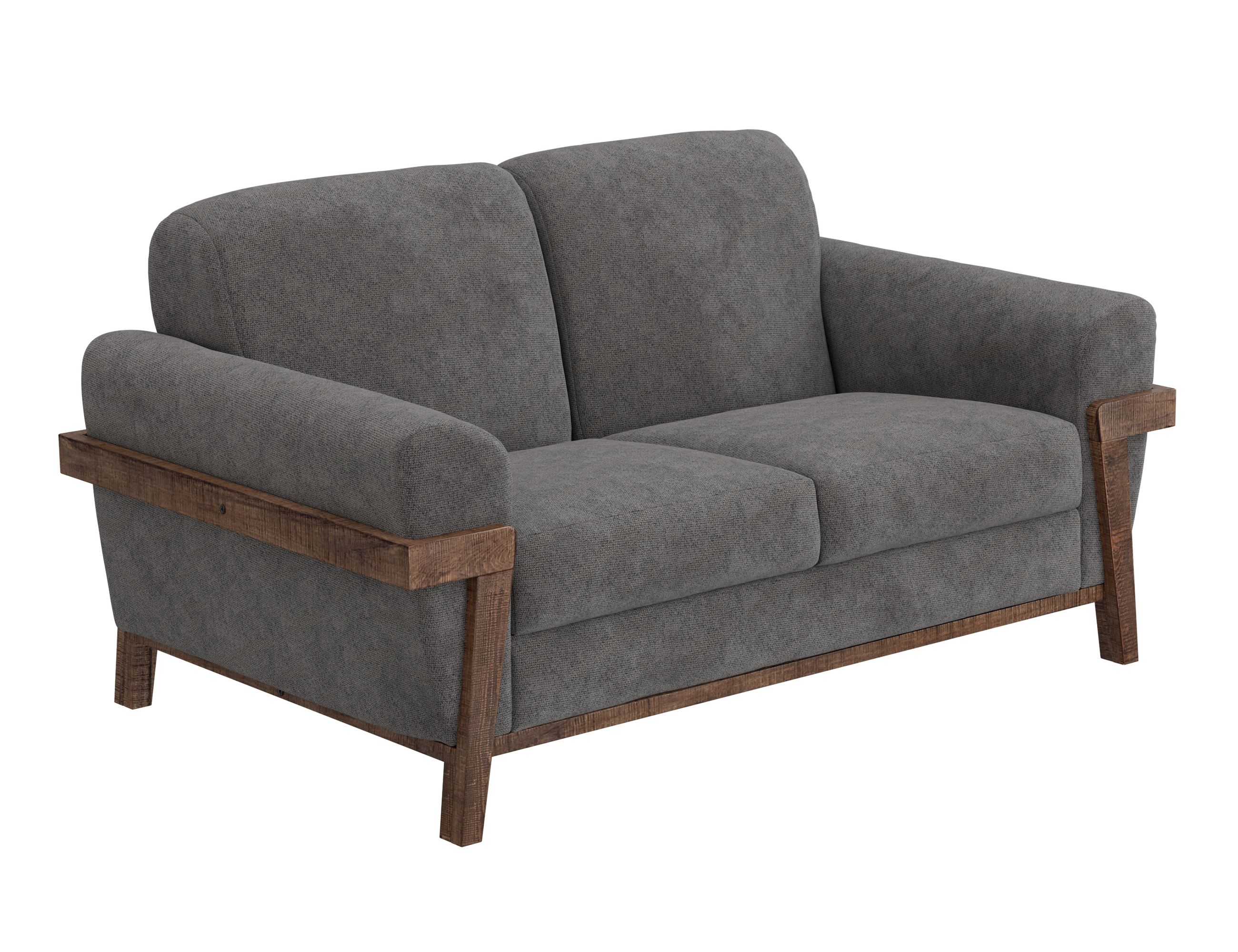 Wooden Frame & Base, Loveseat