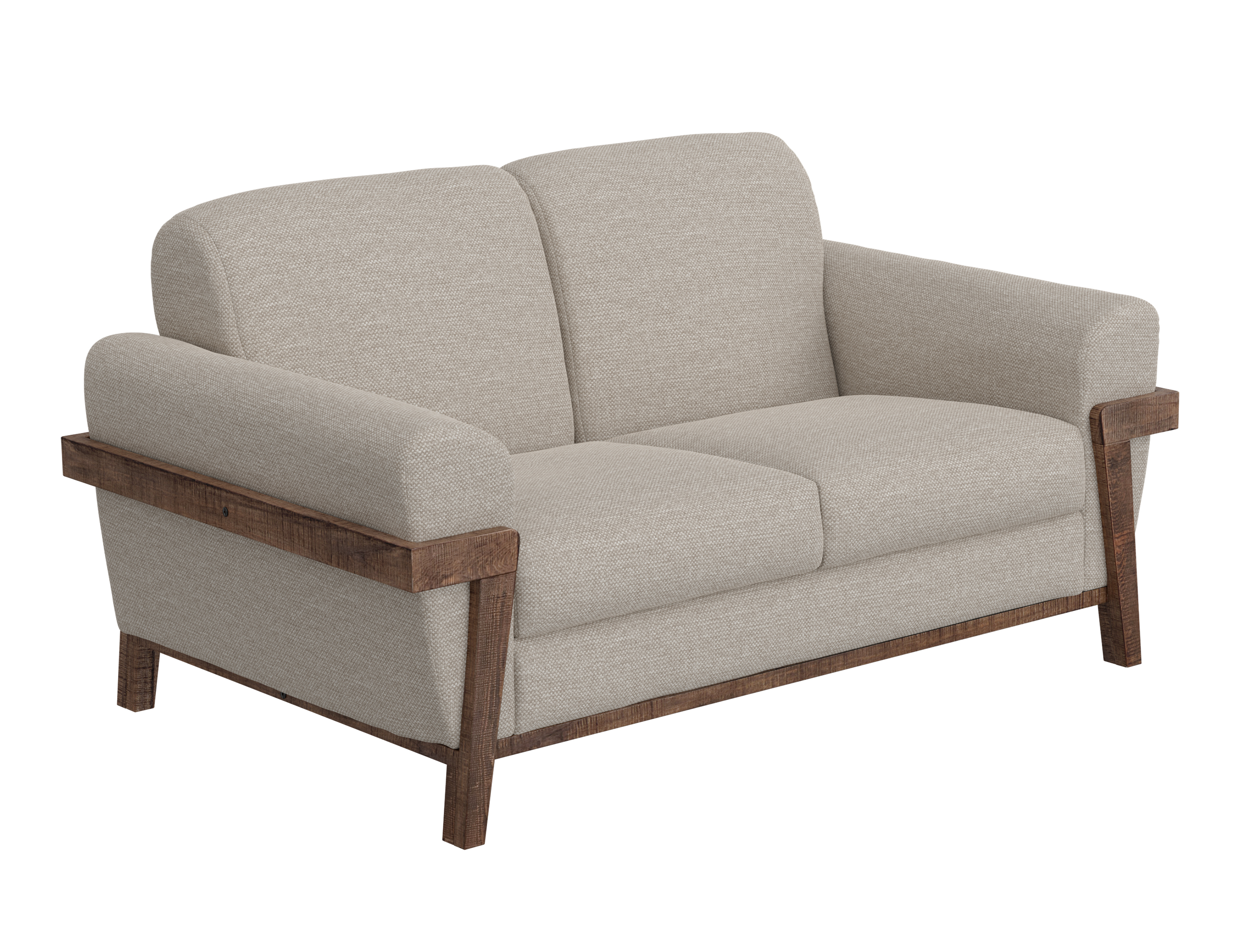 Wooden Frame & Base, Loveseat