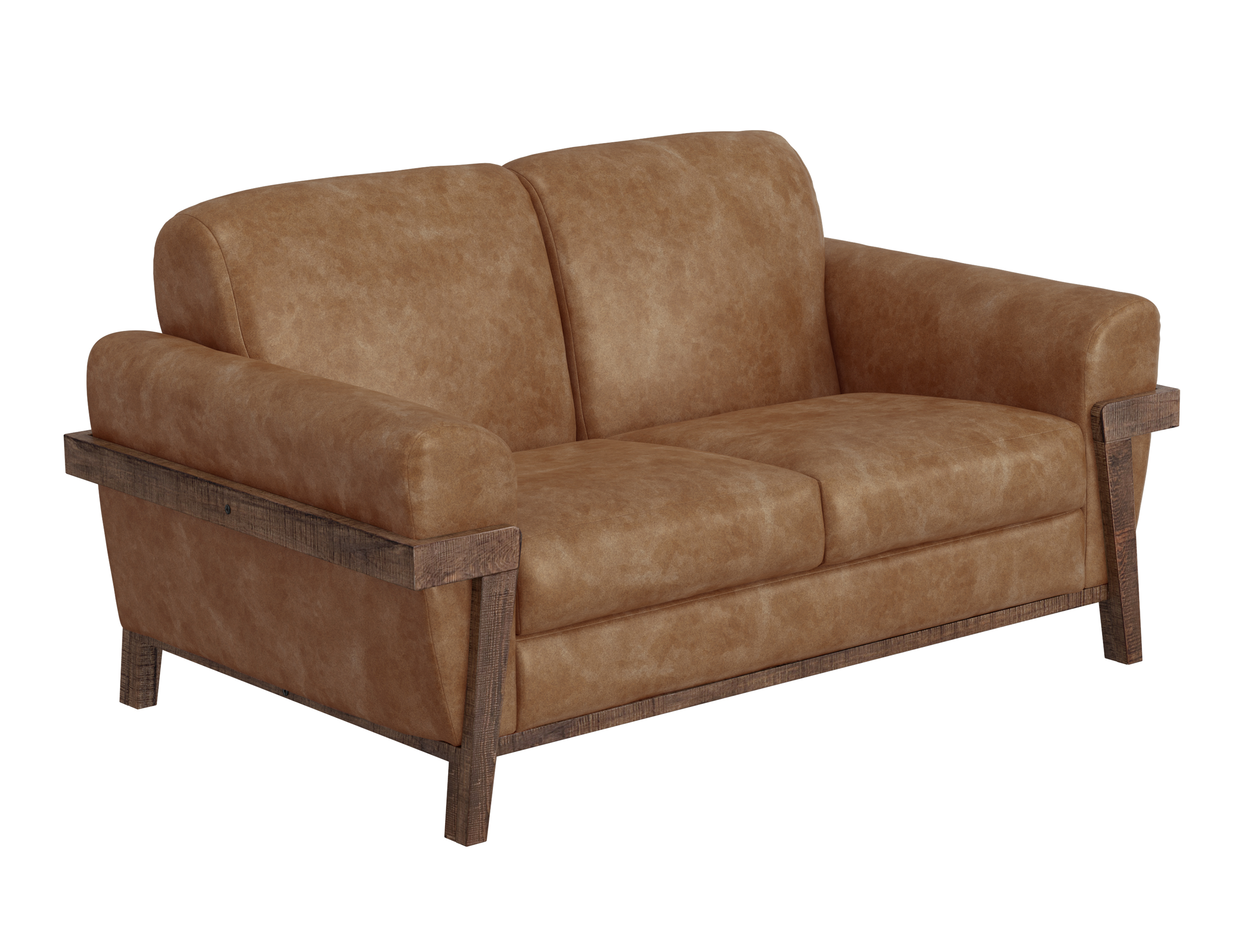 Wooden Frame & Base, Loveseat
