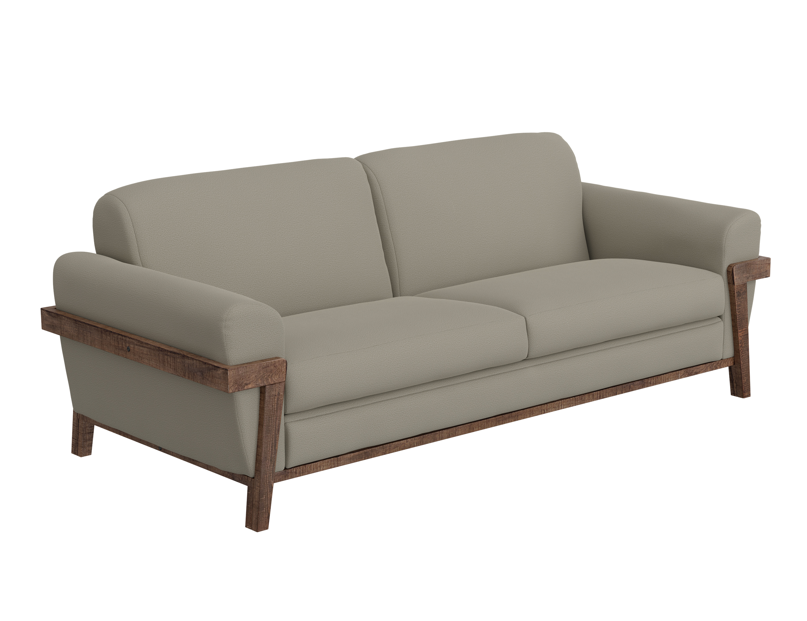 IFD Loft Brown Almond Gray Sofa