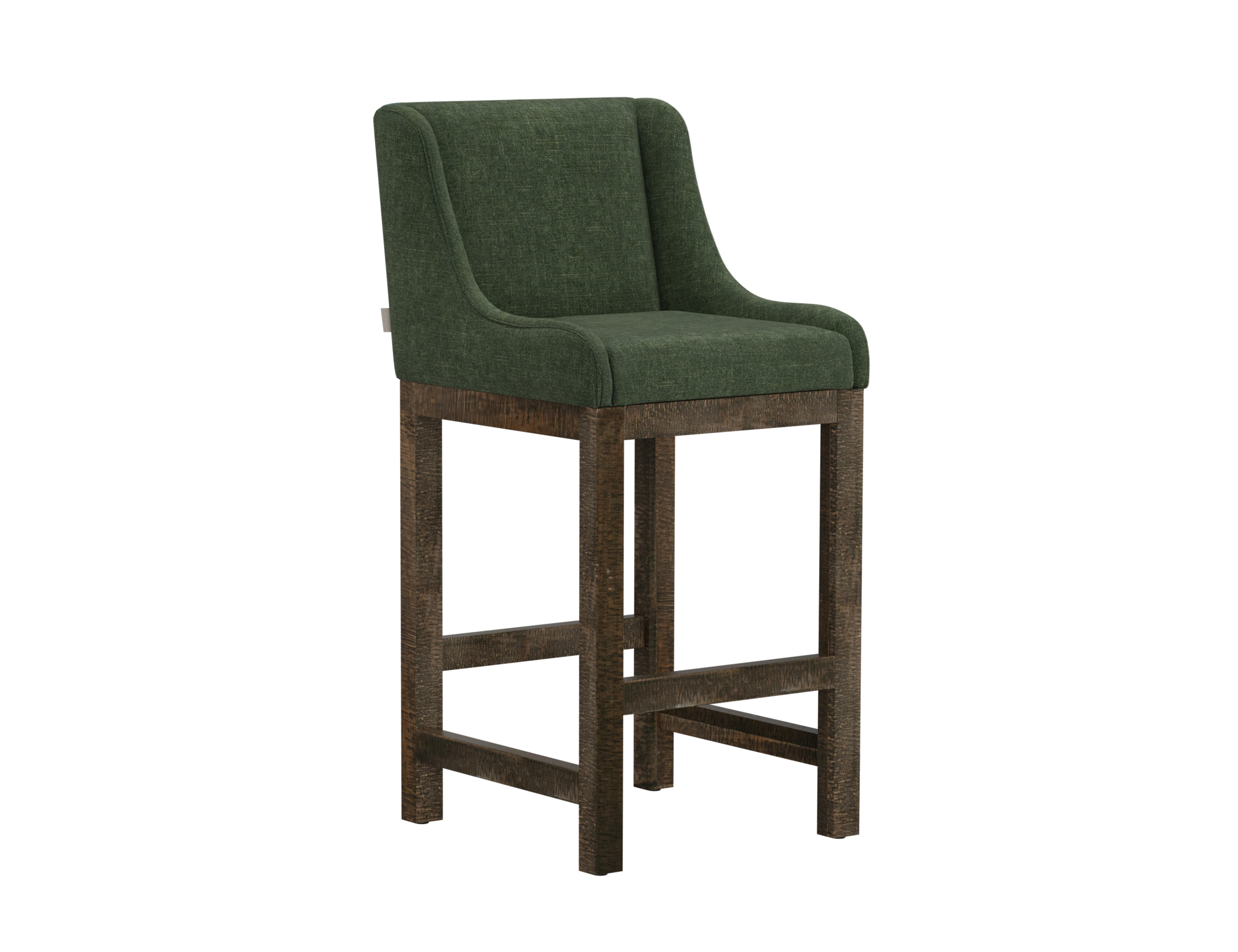 IFD Seating Olive Green 30 Inch Upholstered Barstool