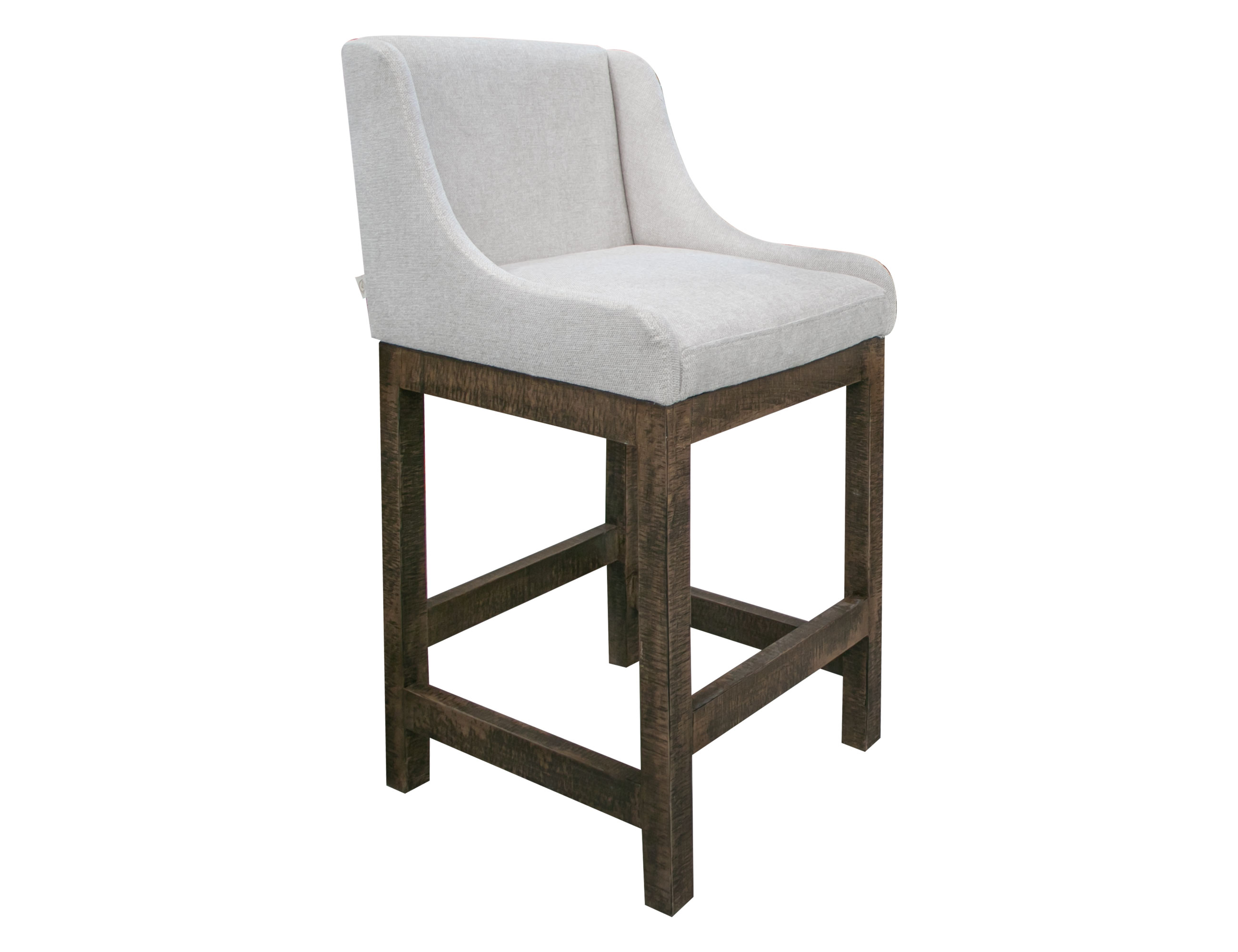 IFD Seating Agreeable Gray 30 Inch Upholstered Barstool