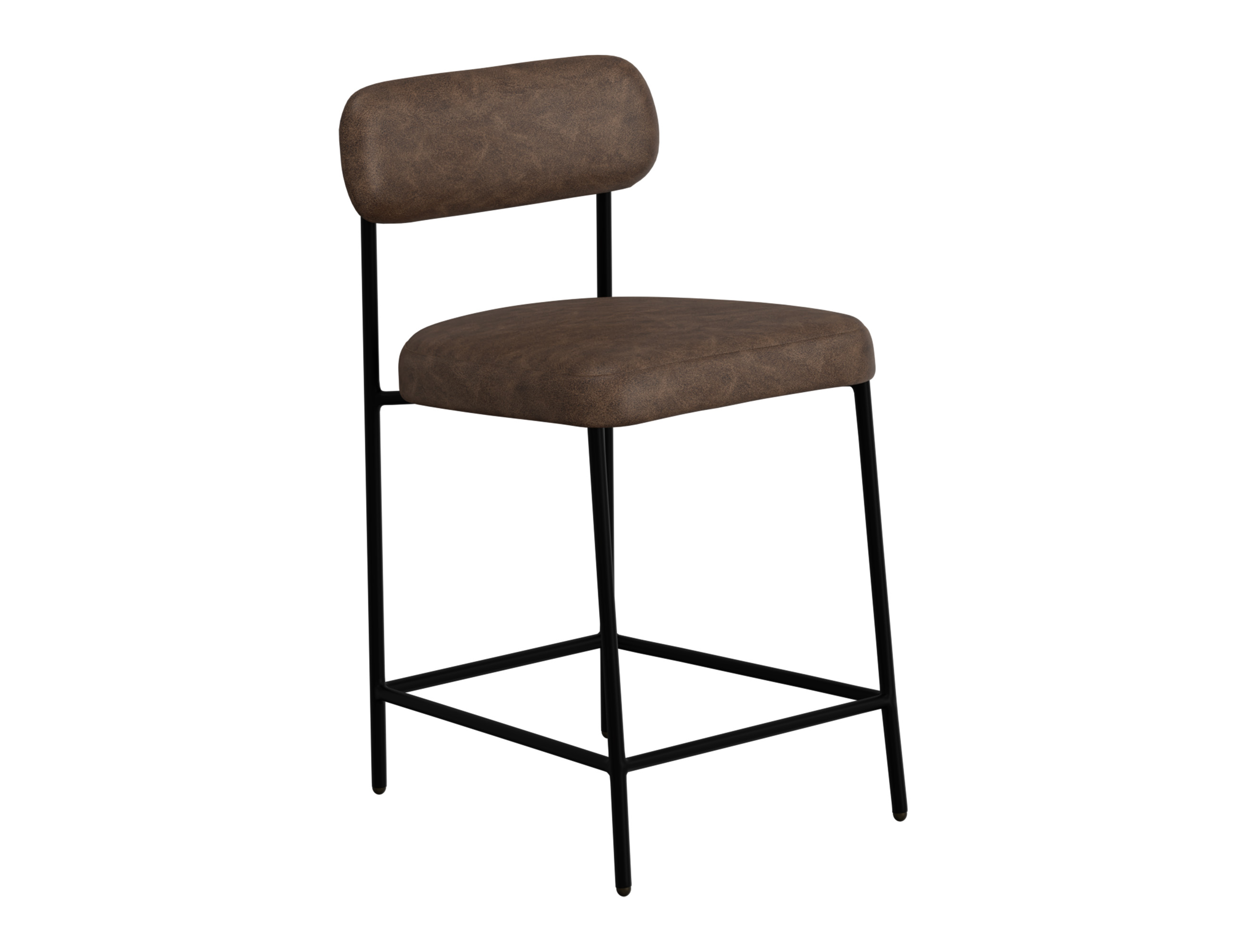 IFD Seating Chocolate Brown Upholstered Barstool
