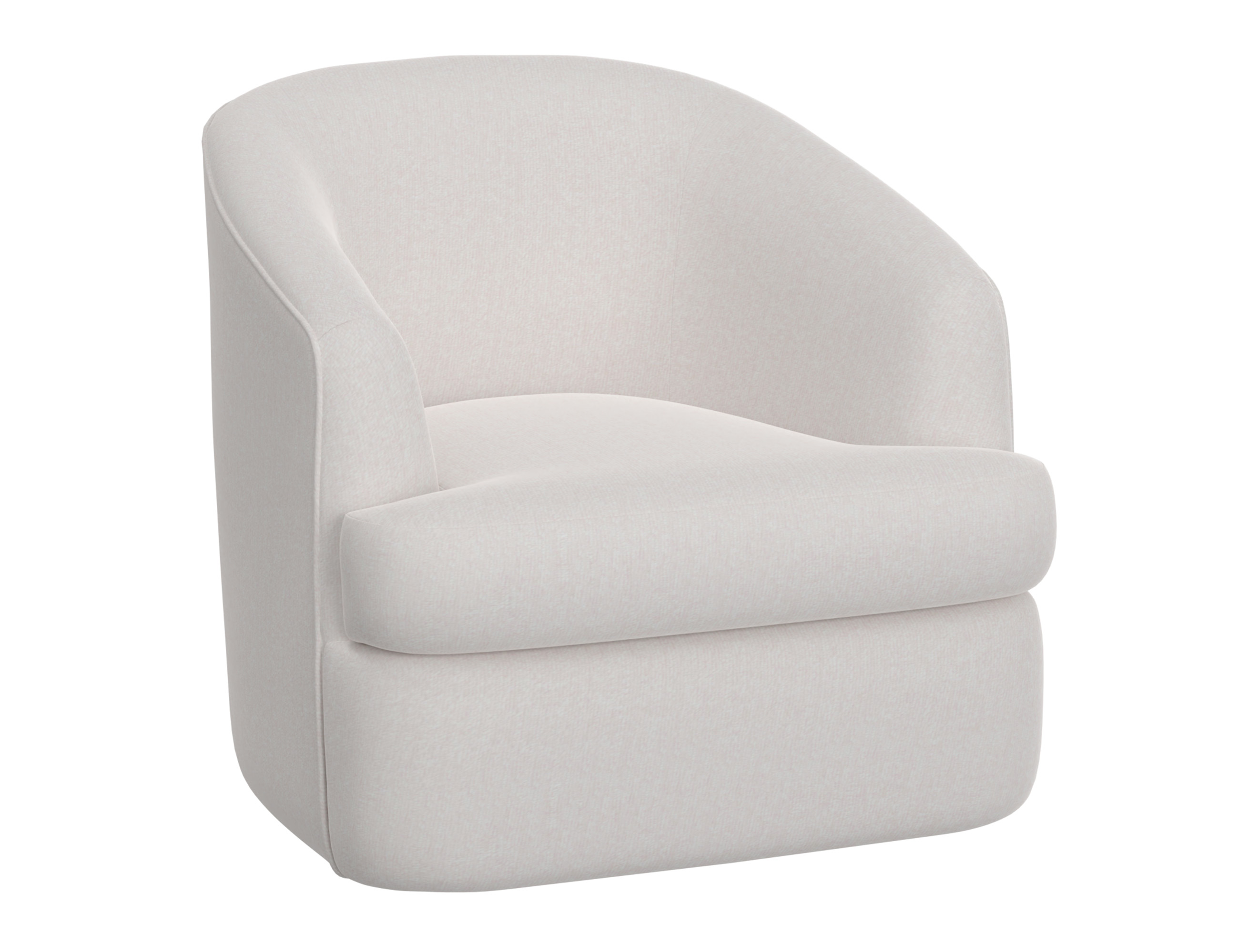 IFD Tumbi Towny Brown 360 Degree Swivel Accent Chair