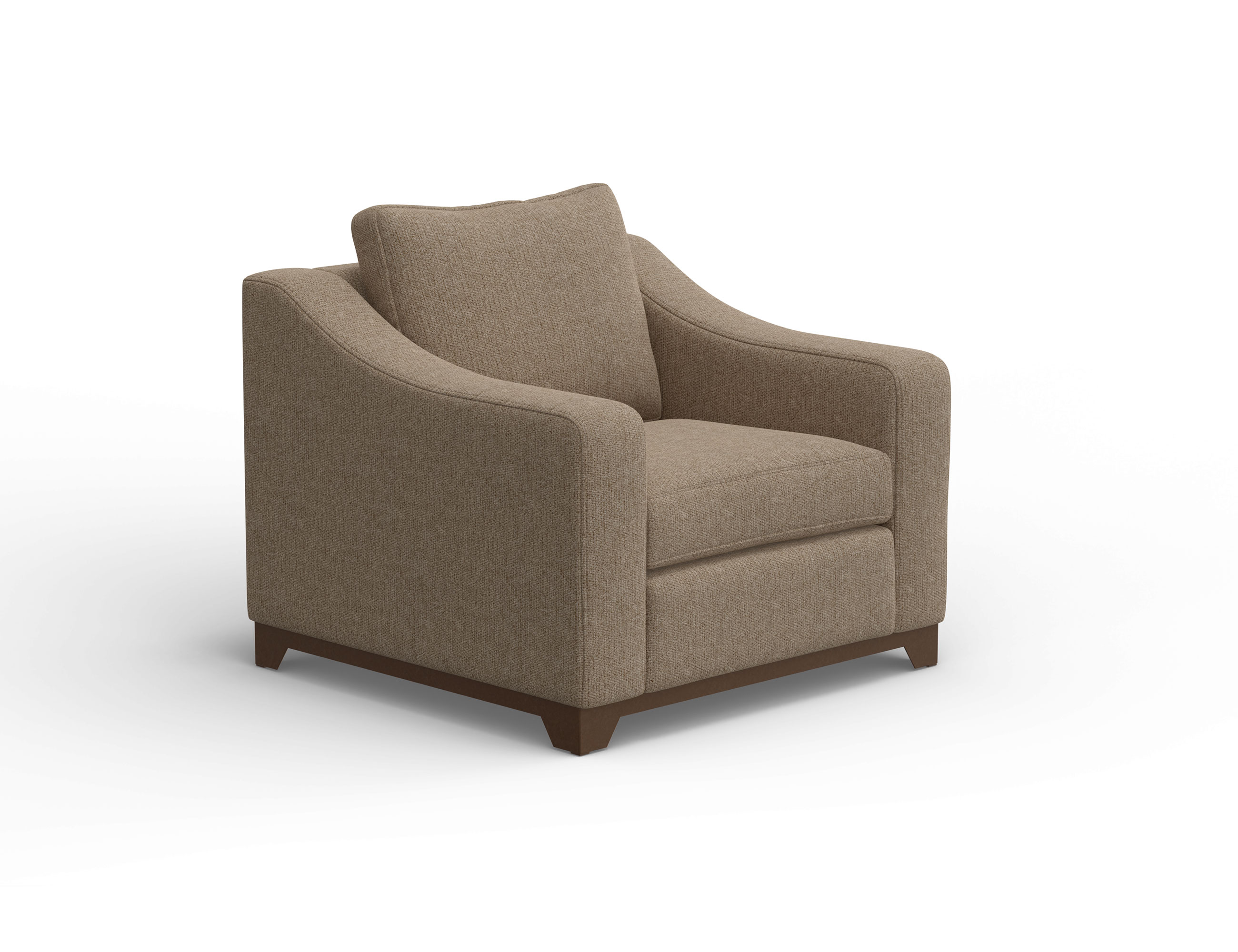 Wooden Frame & Base, Armchair