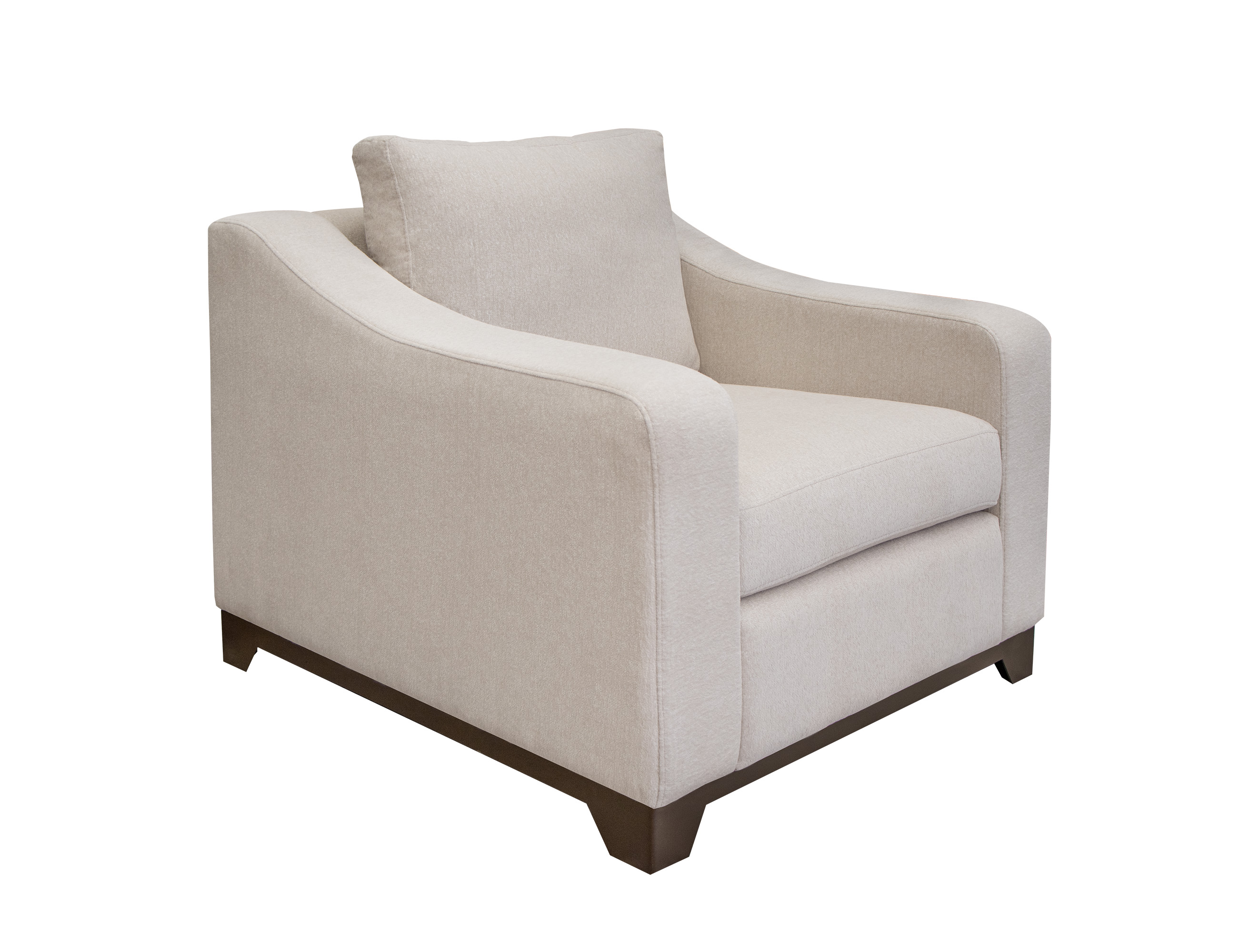 Wooden Frame & Base, Armchair