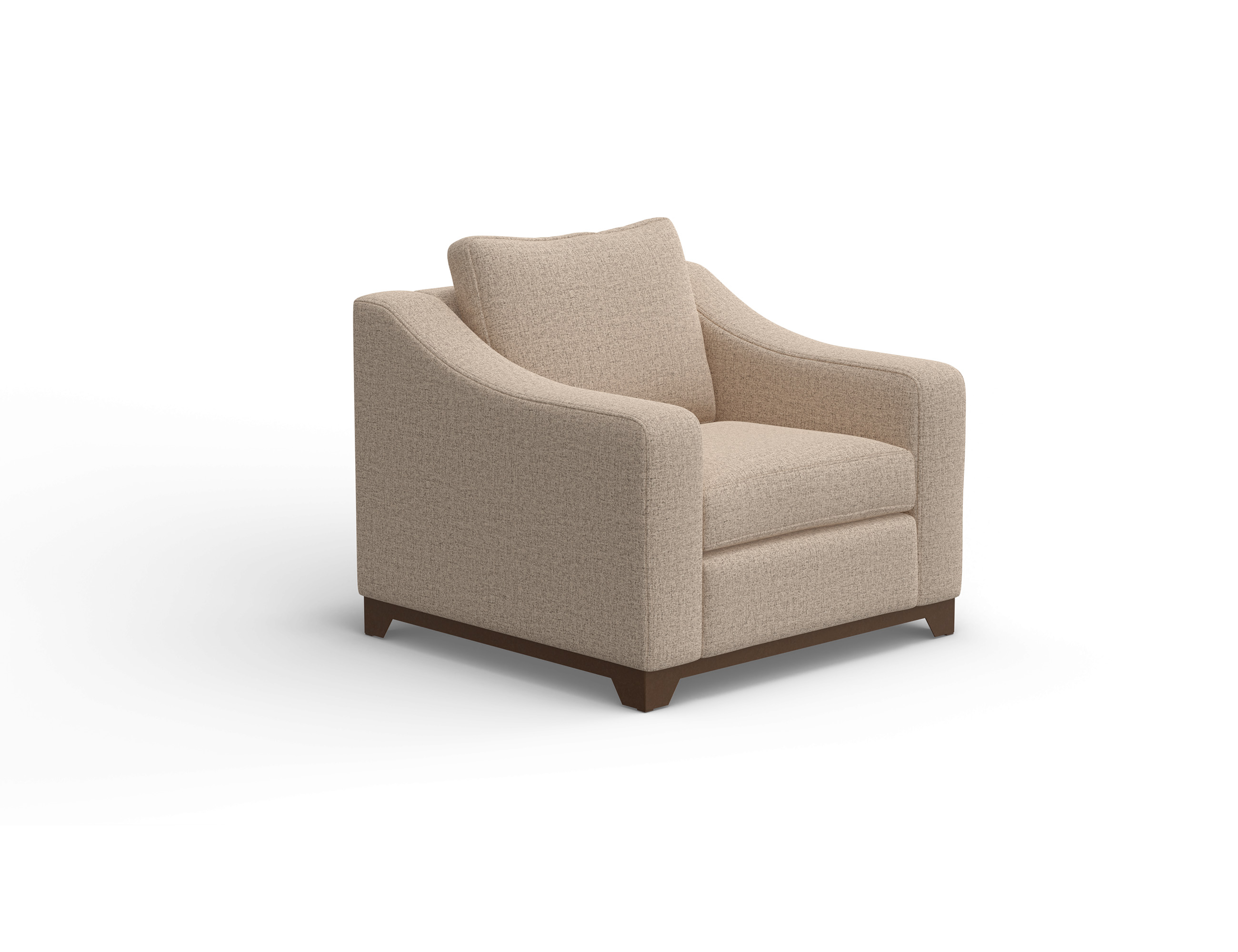 Wooden Frame & Base, Armchair