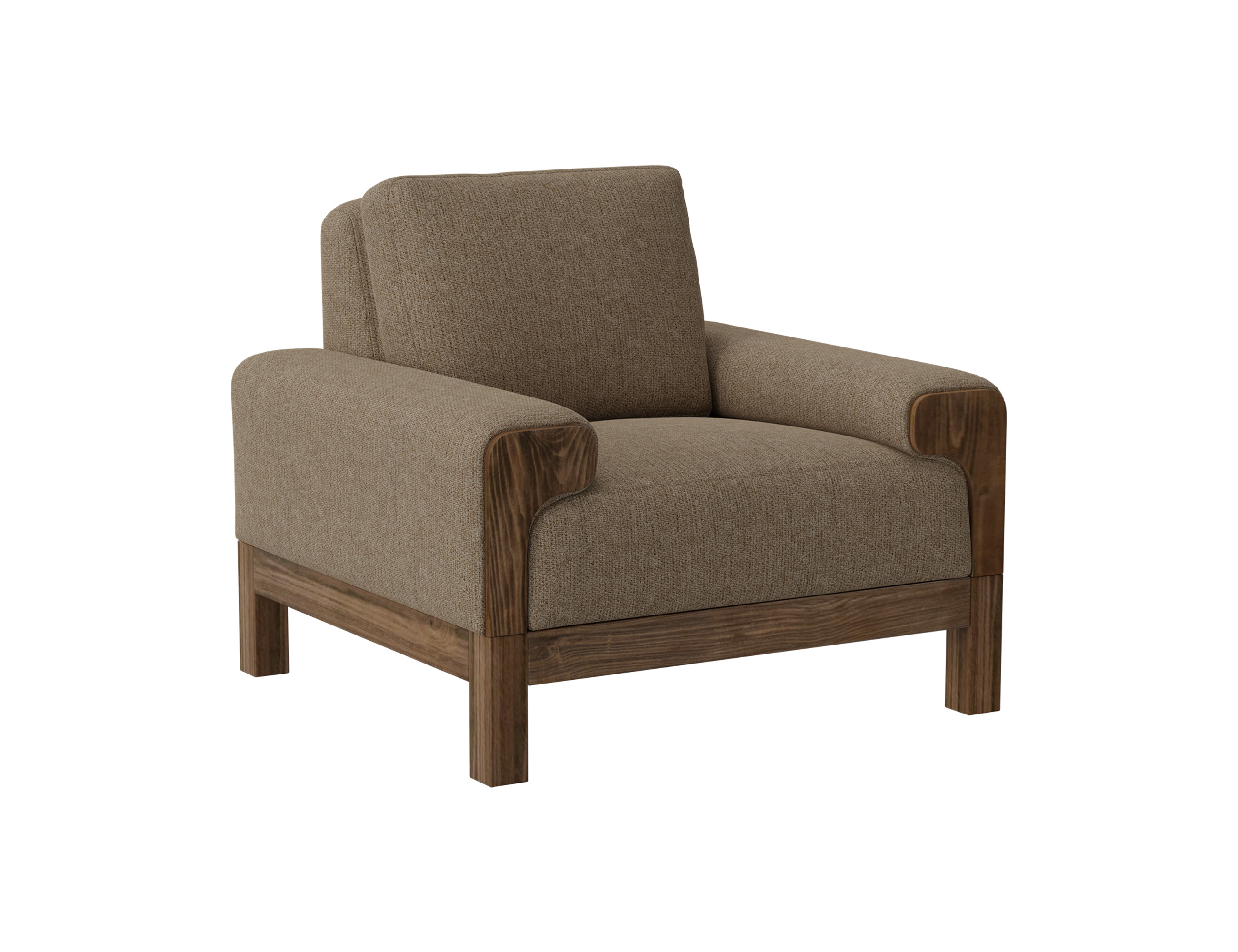 IFD Sedona Brown Camel Armchair