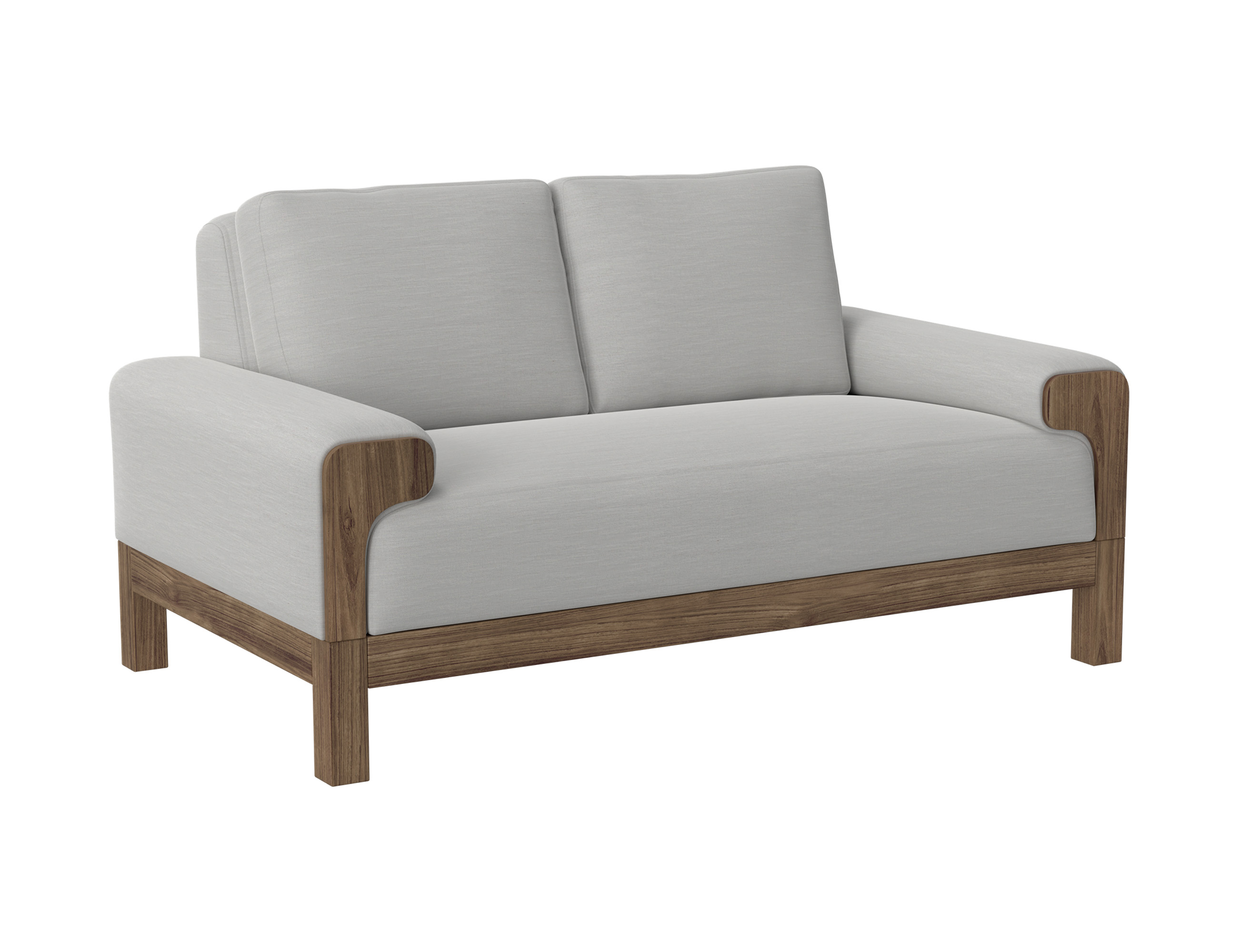 Wooden Frame & Base, Loveseat