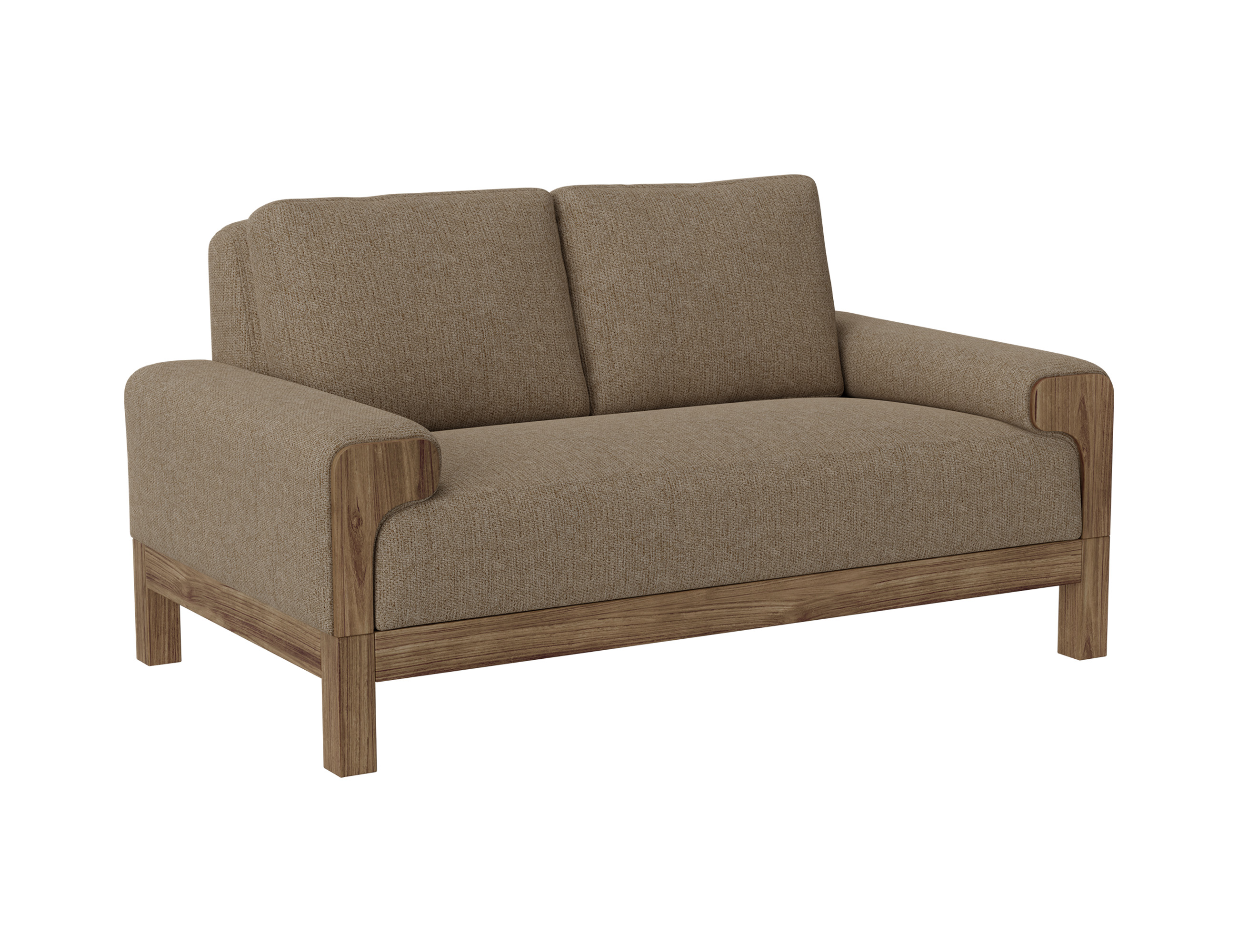 IFD Sedona Brown Camel Loveseat