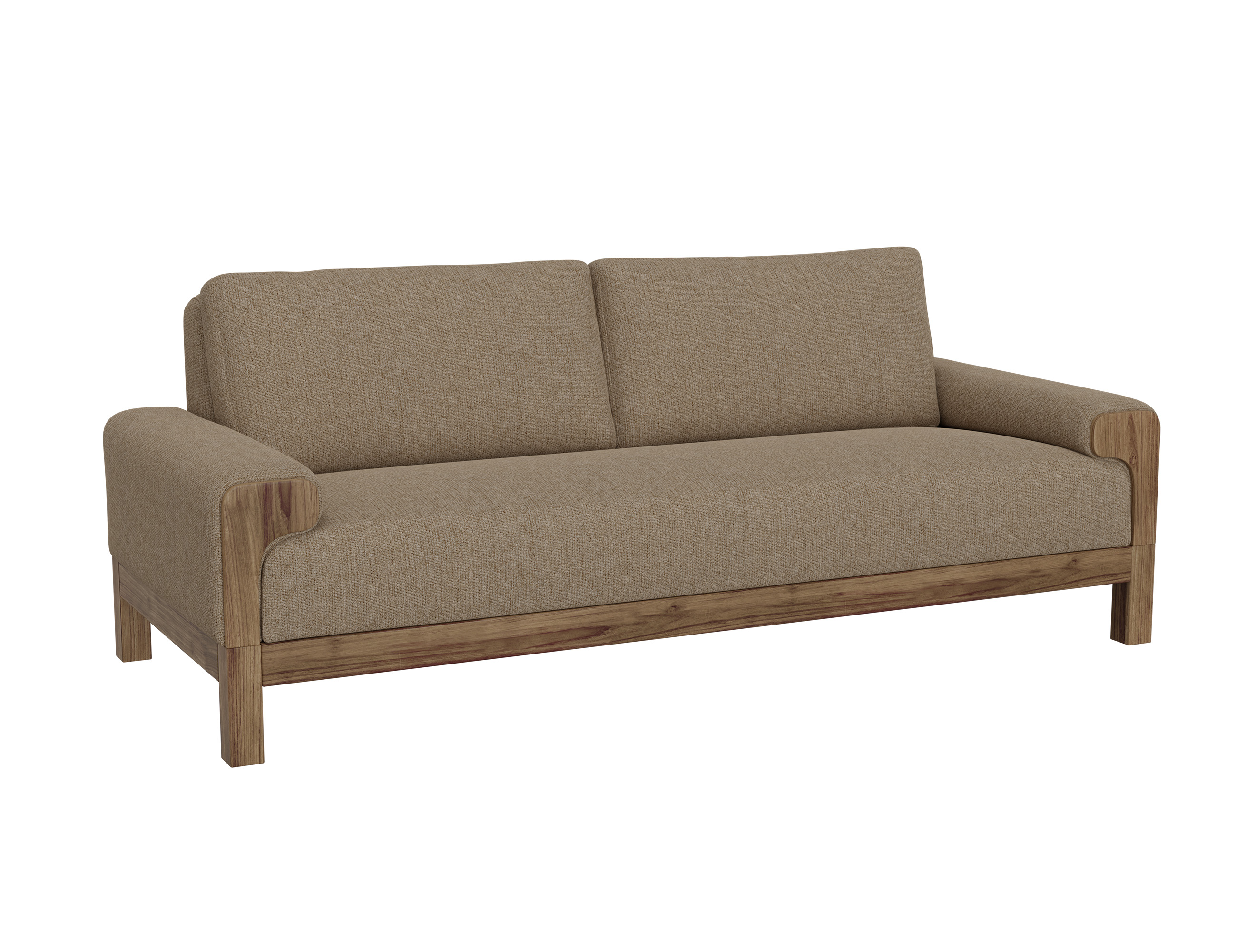 IFD Sedona Brown Camel Sofa