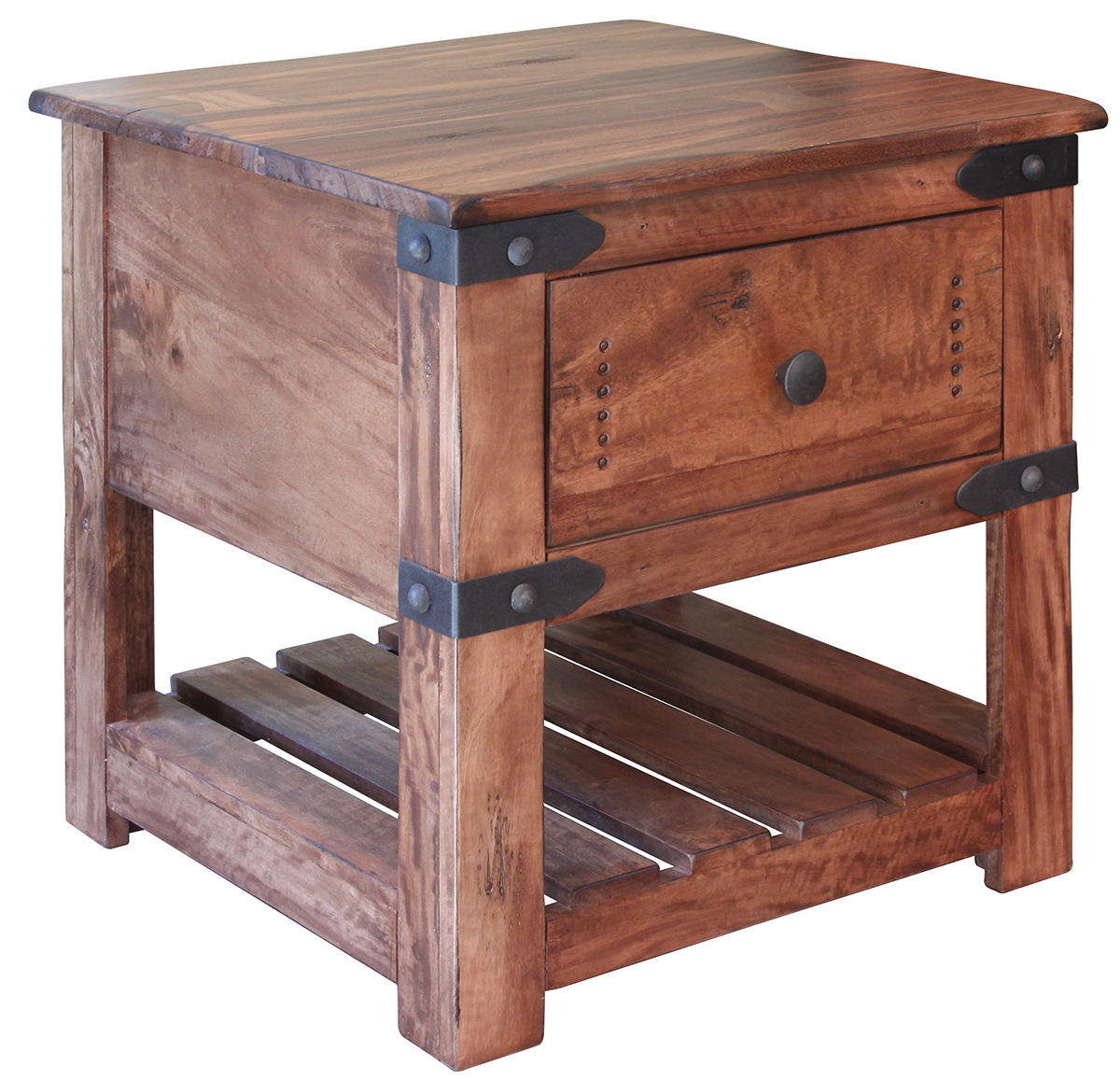 IFD Parota II Cinnamon Brown End Table