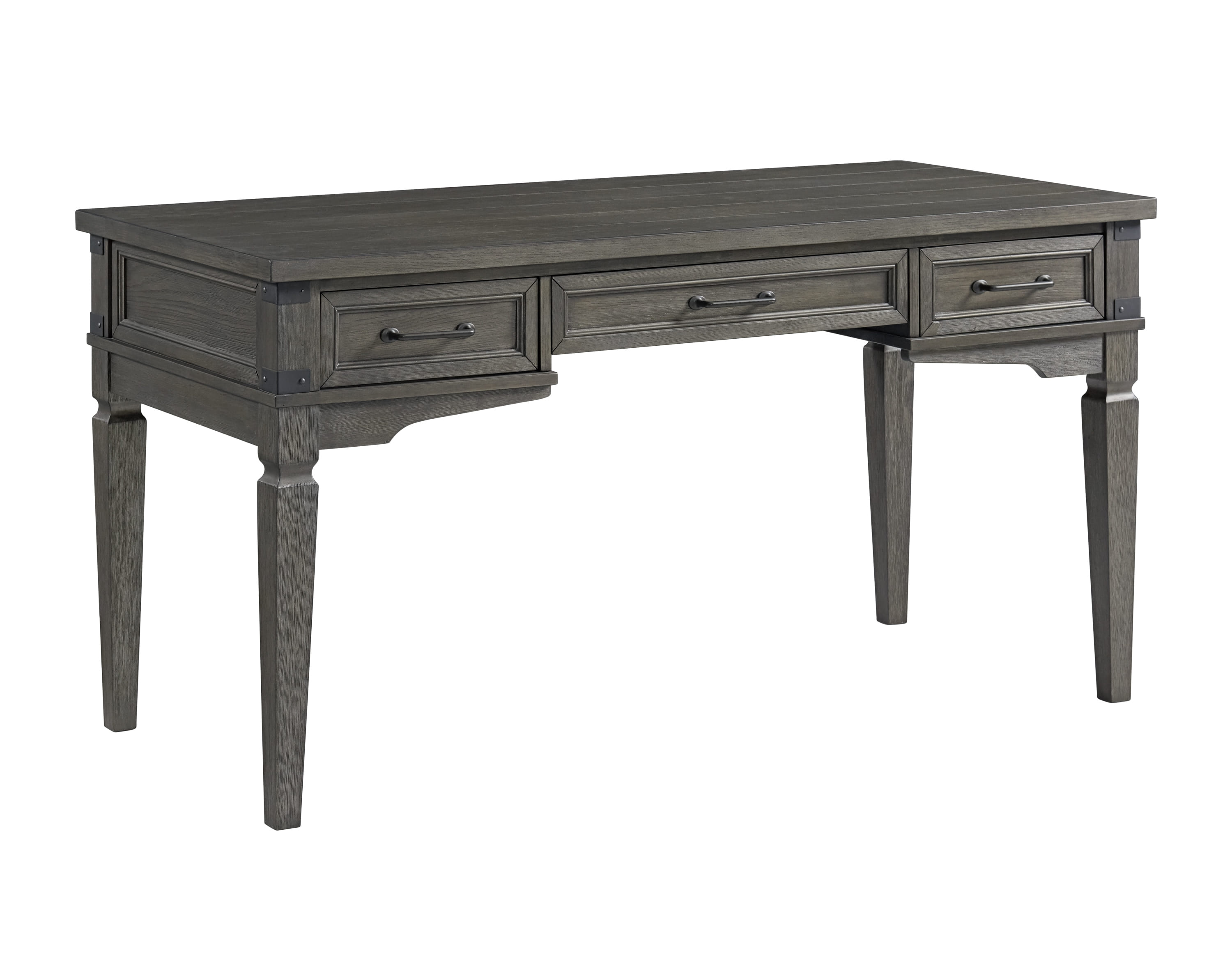 Intercon Foundry Brushed Pewter Writing Desk