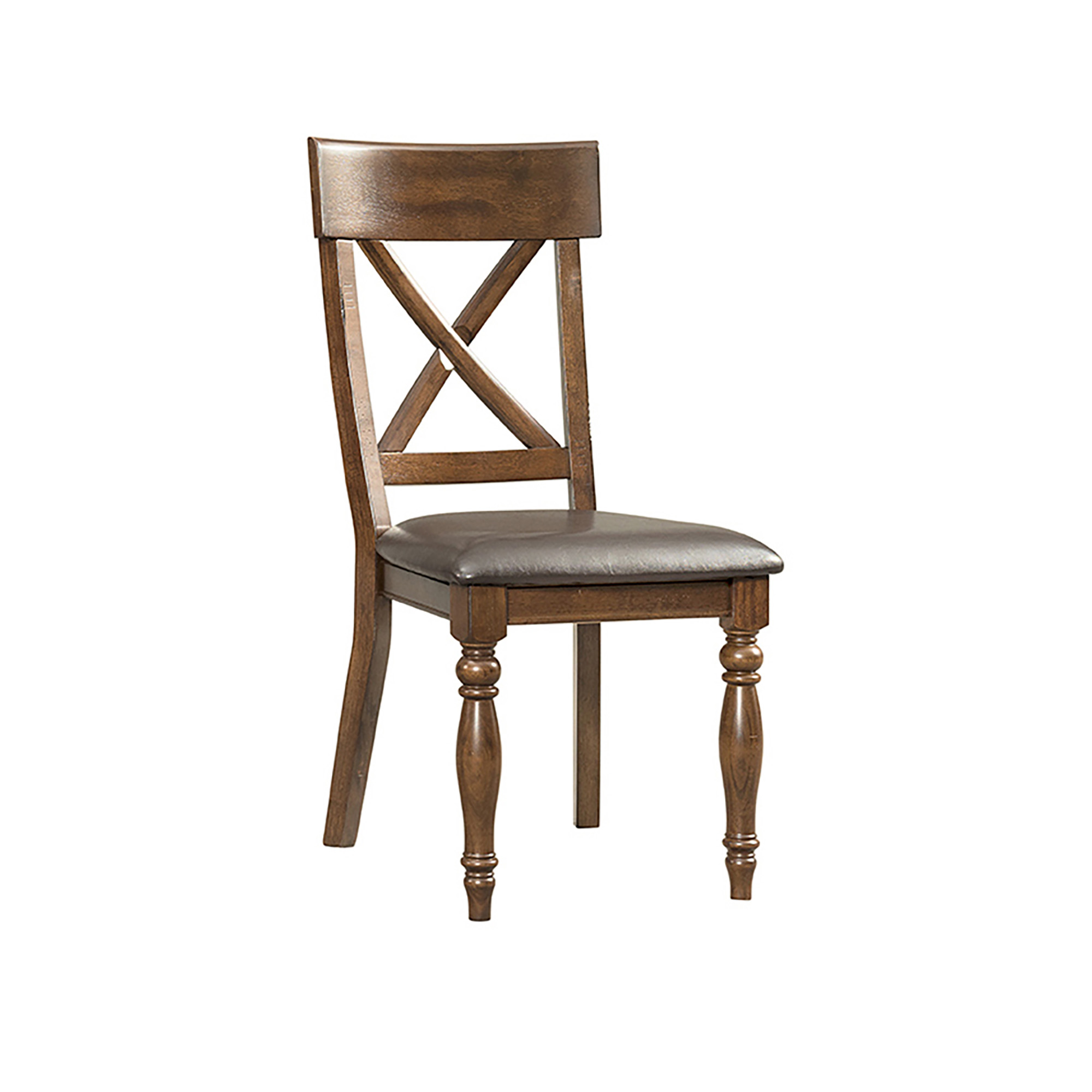 2 Intercon Kingston Raisin X Back Side Chairs with Cushion