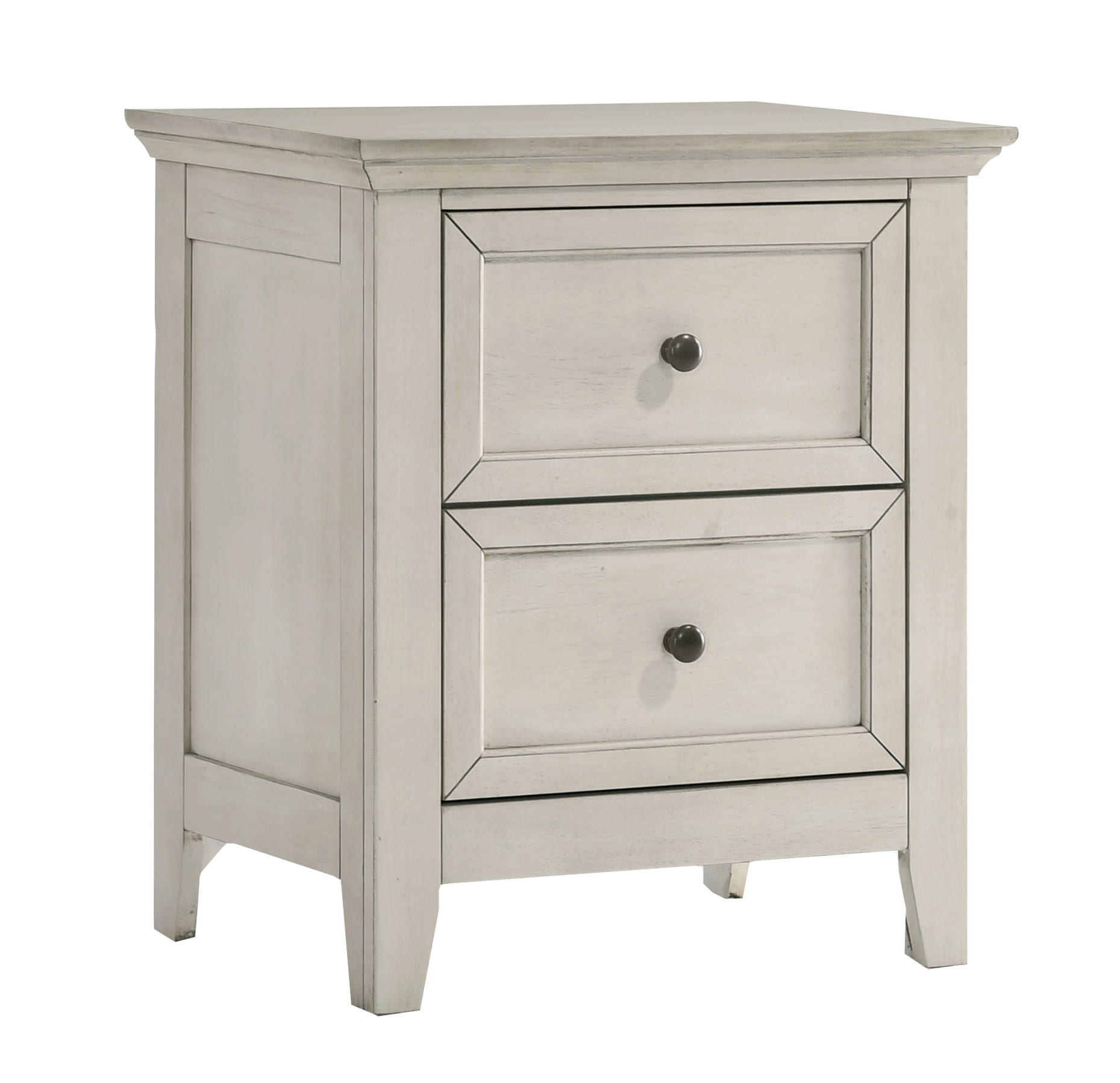 Intercon San Mateo Youth Rustic White 2 Drawer Nightstand