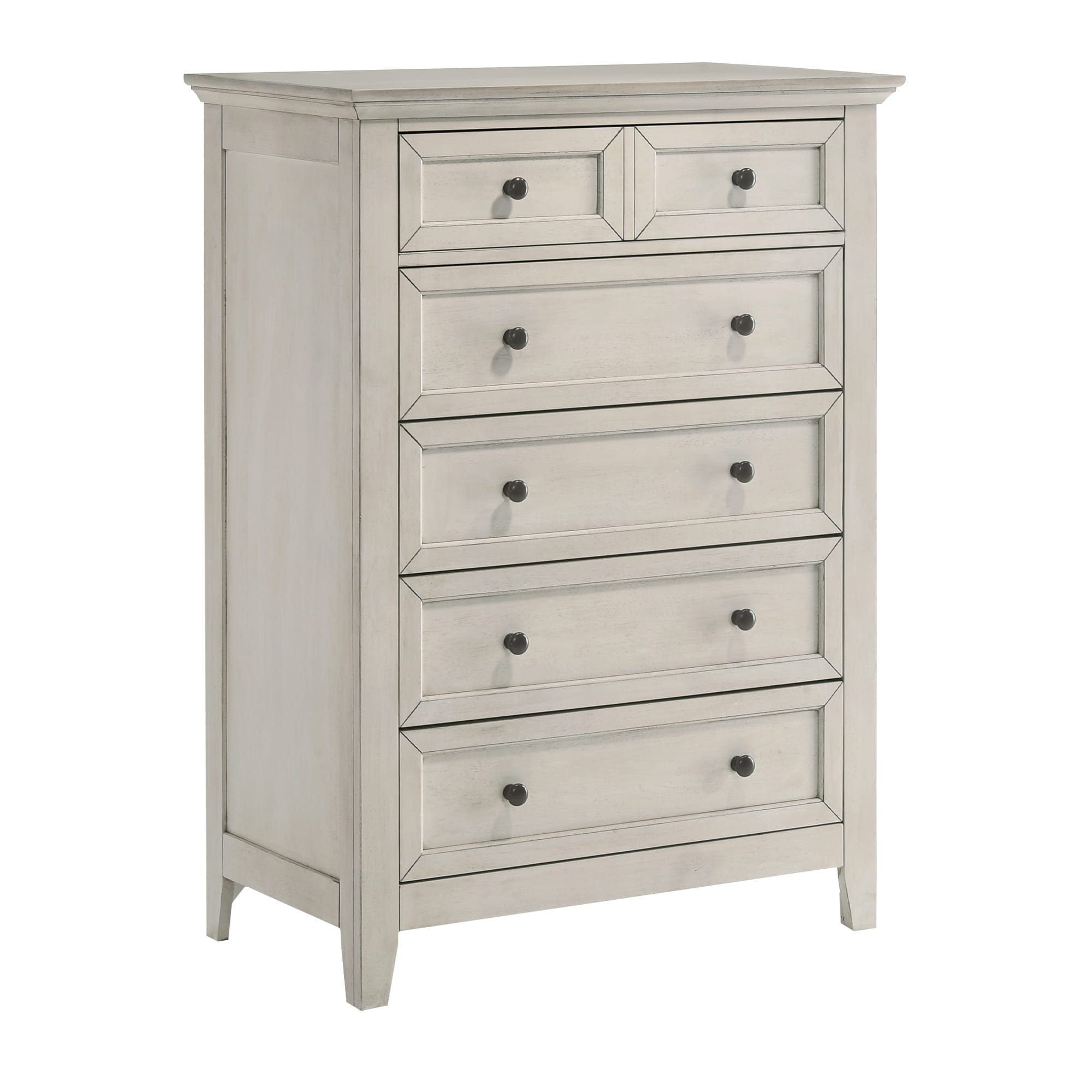 Intercon San Mateo Youth Rustic White 5 Drawer Chest