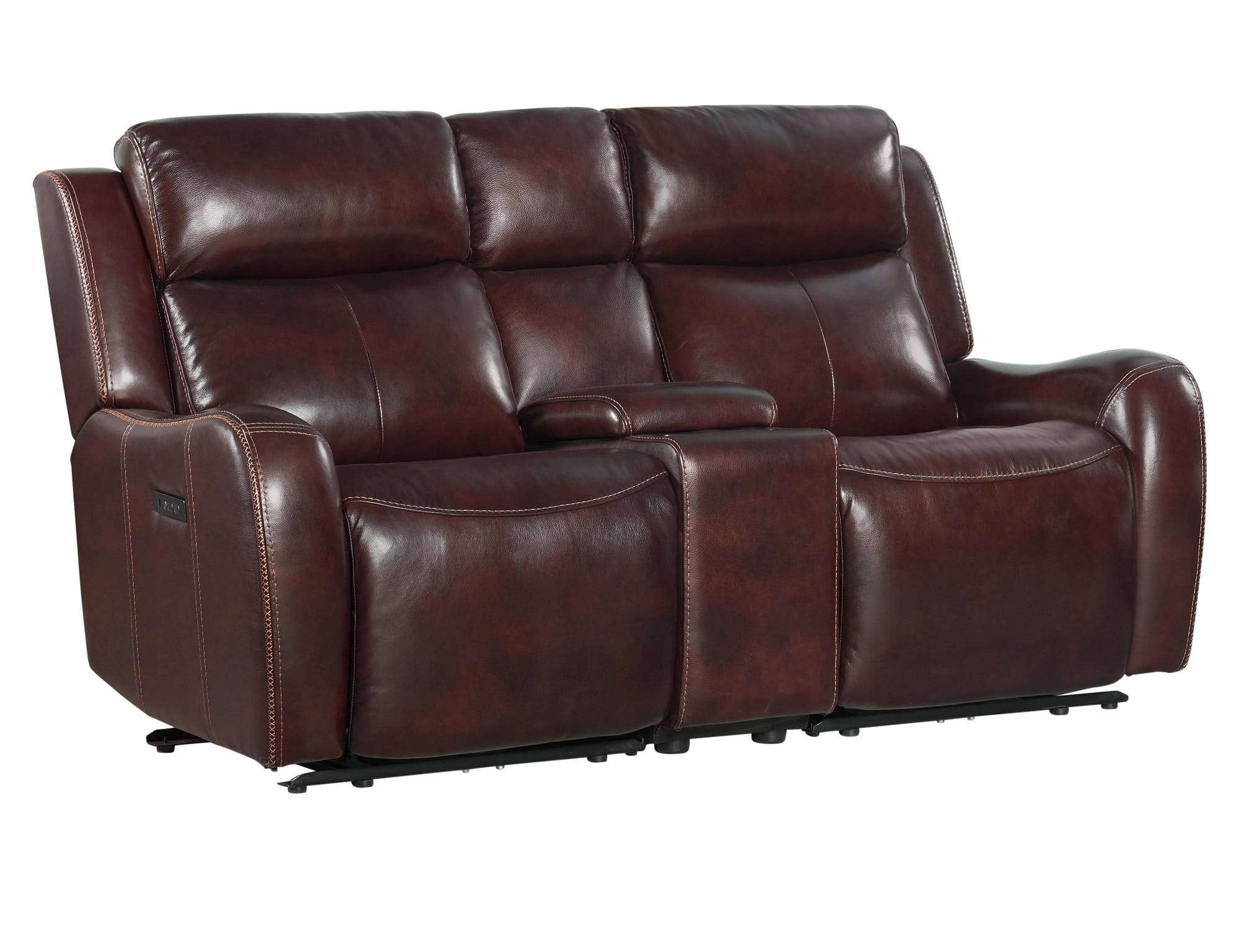 Intercon Wainwright Reddish Brown 3pc Loveseat