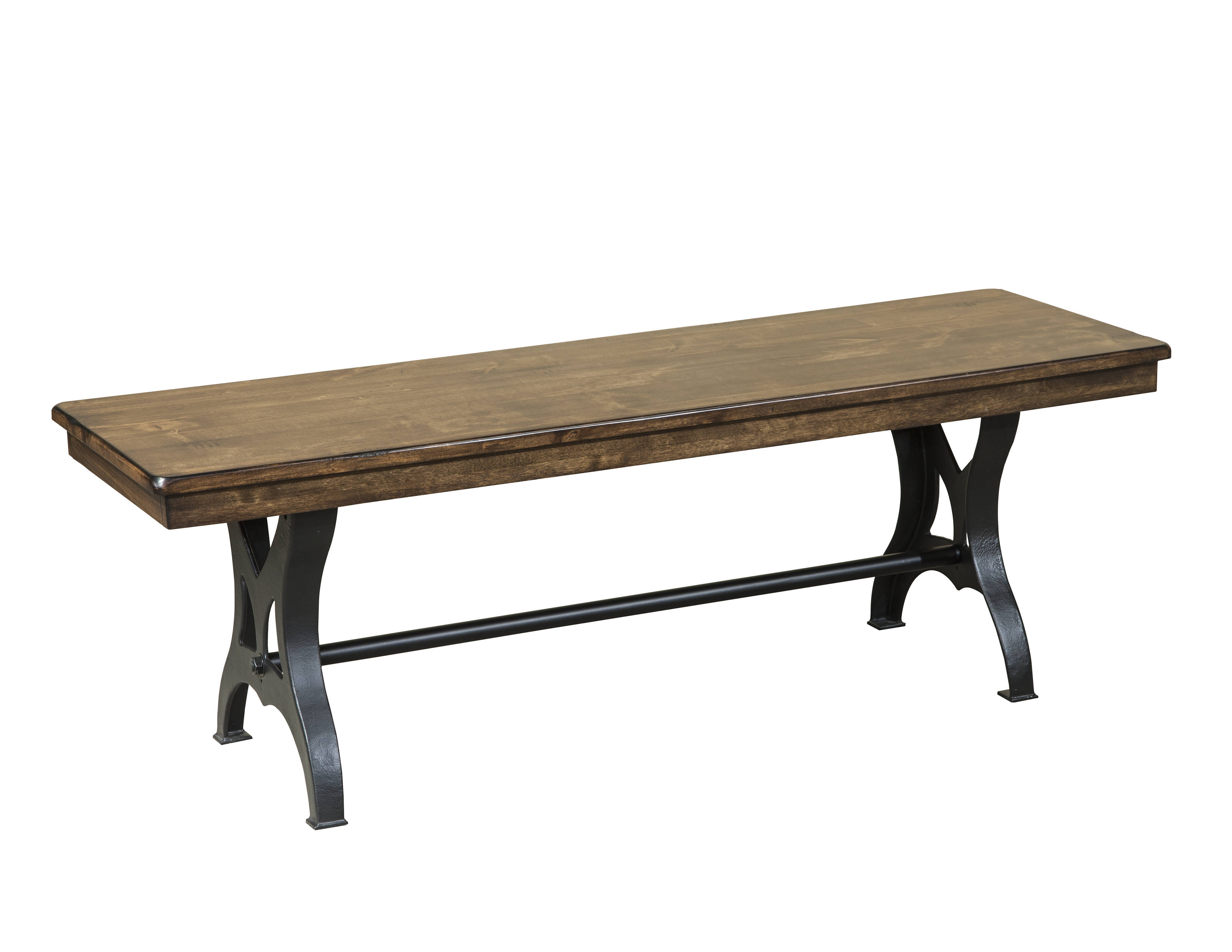 Intercon The District Copper 54 Inch Backless Dining Bench