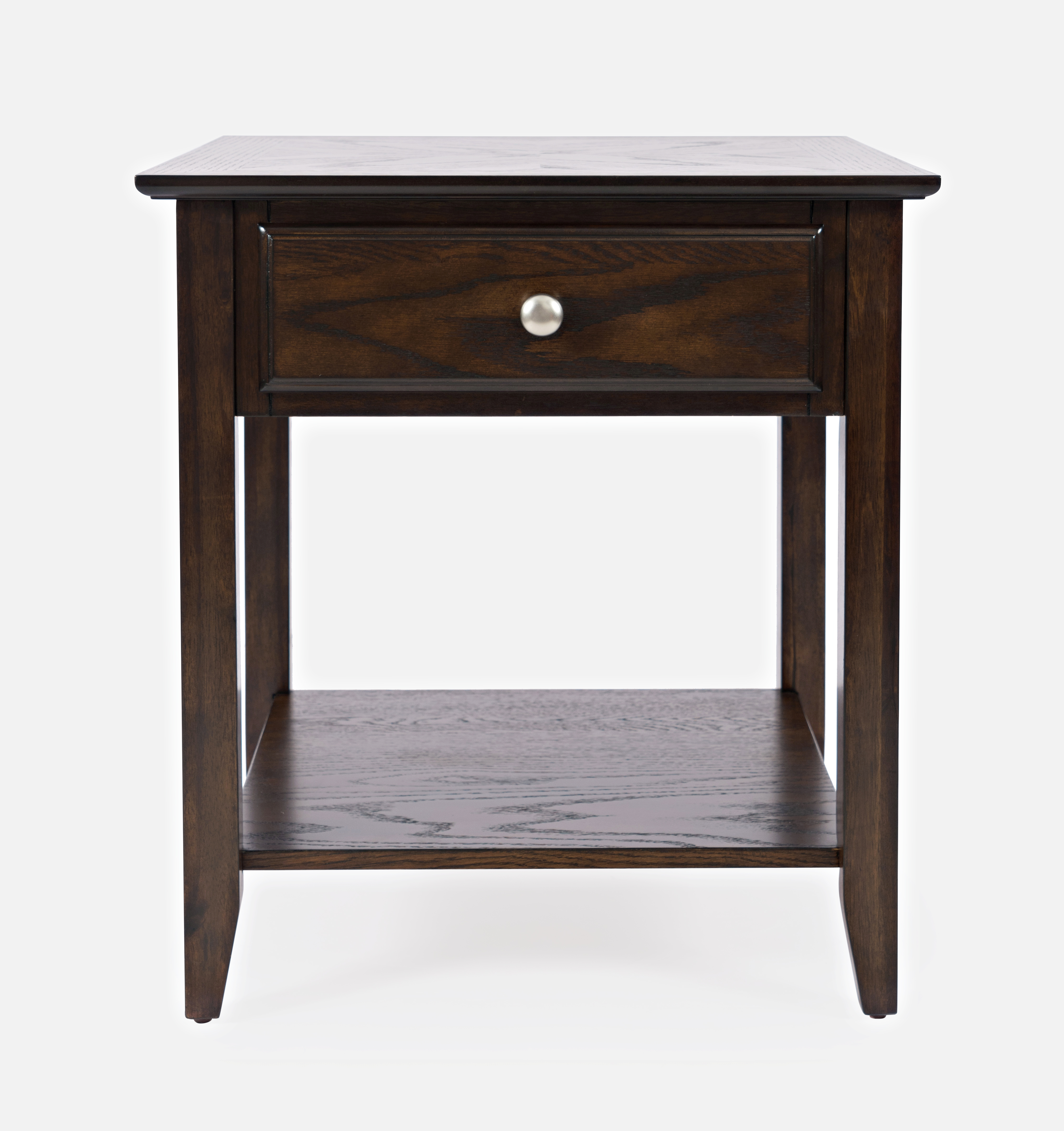 Jofran Furniture Modern Espresso Brown End Table
