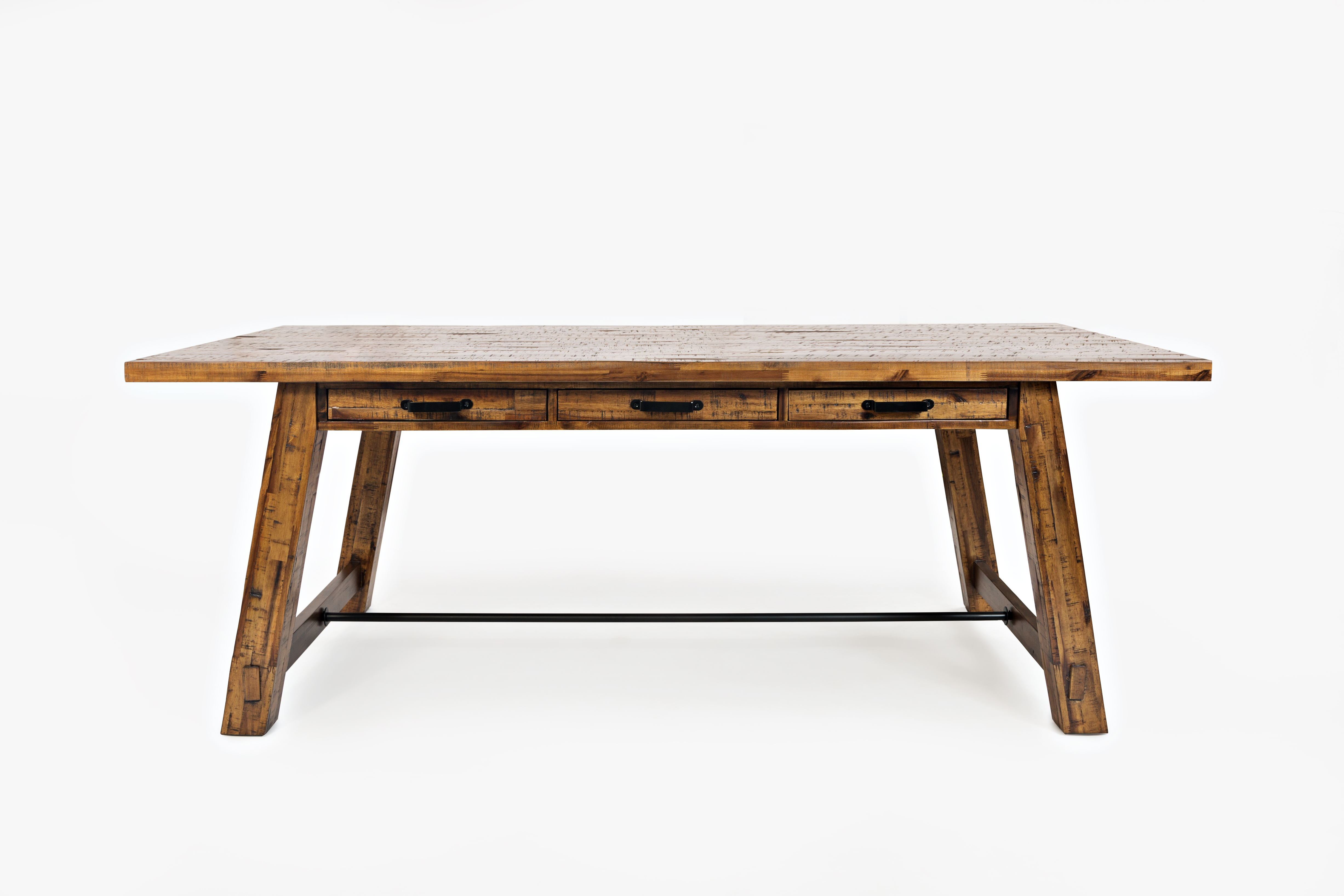 Jofran Furniture Cannon Valley Distressed Medium Brown Trestle Dining Table JFN-1511-82 Jofran Furniture Cannon Valley Distressed Medium Brown Trestle Dining Table JFN-1511-82