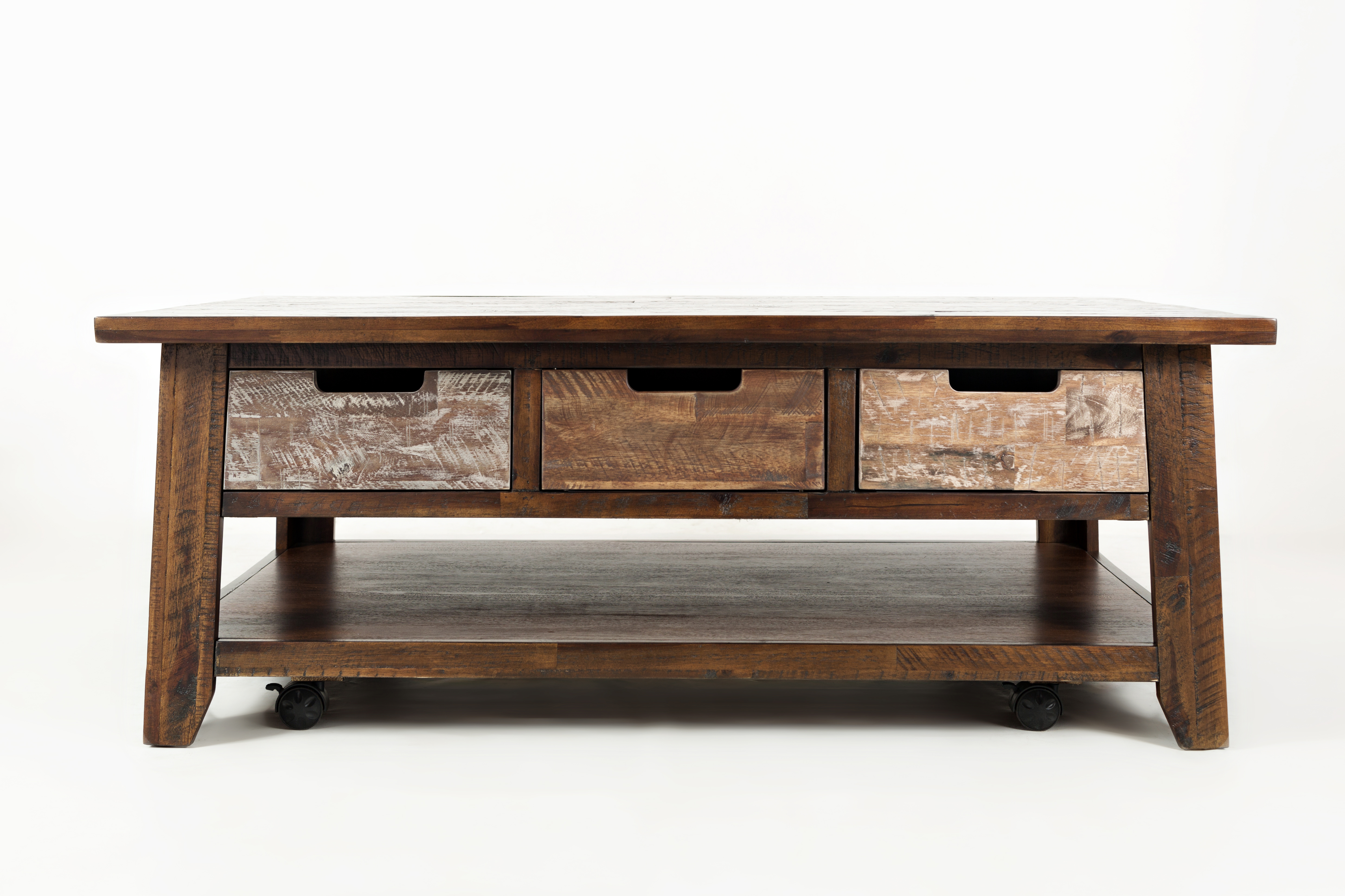Jofran Furniture Painted Canyon Distressed Brown Cocktail Table