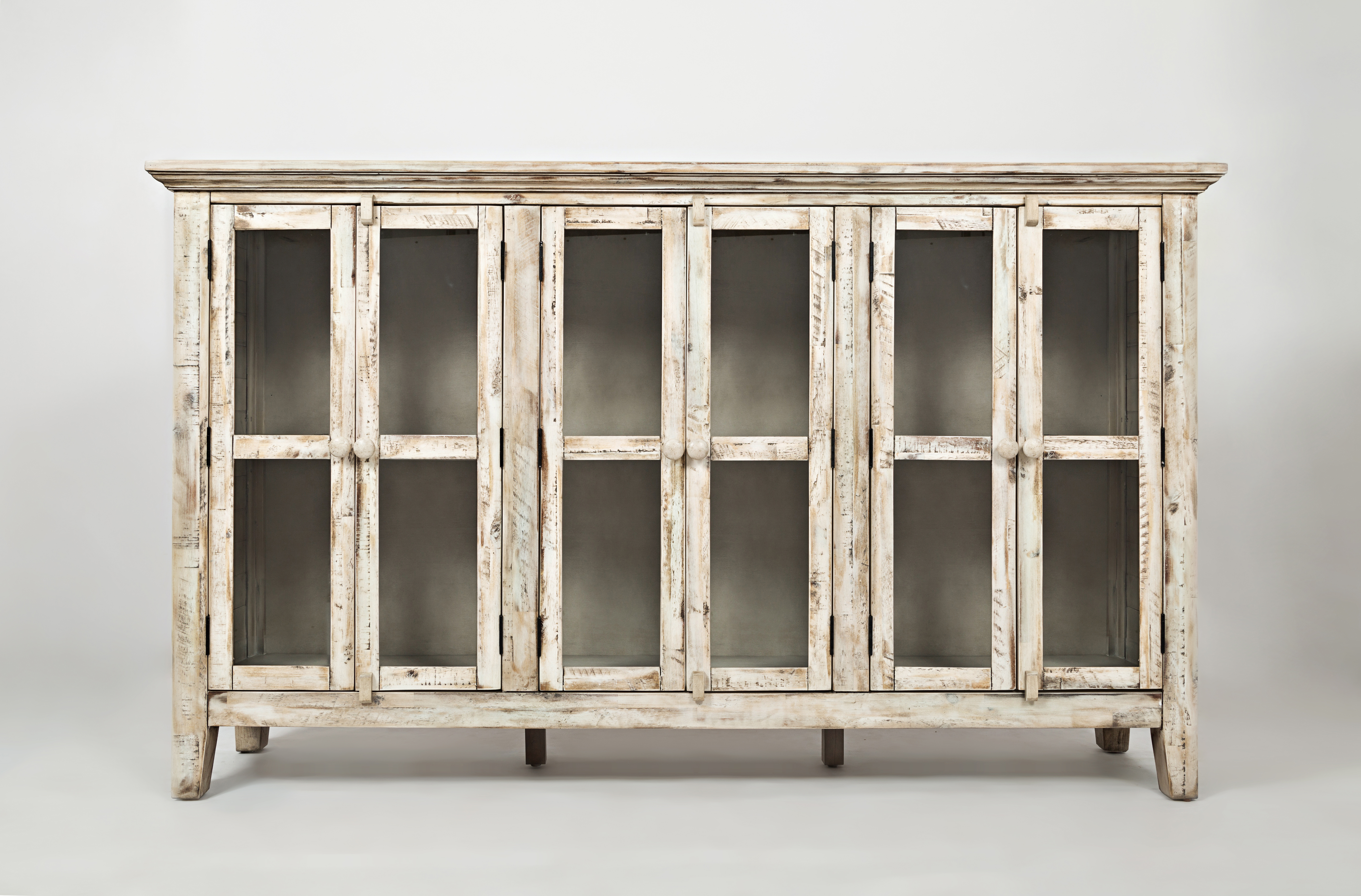 Jofran Furniture Rustic Shores Scrimshaw Cream 70 Inch Accent Cabinet