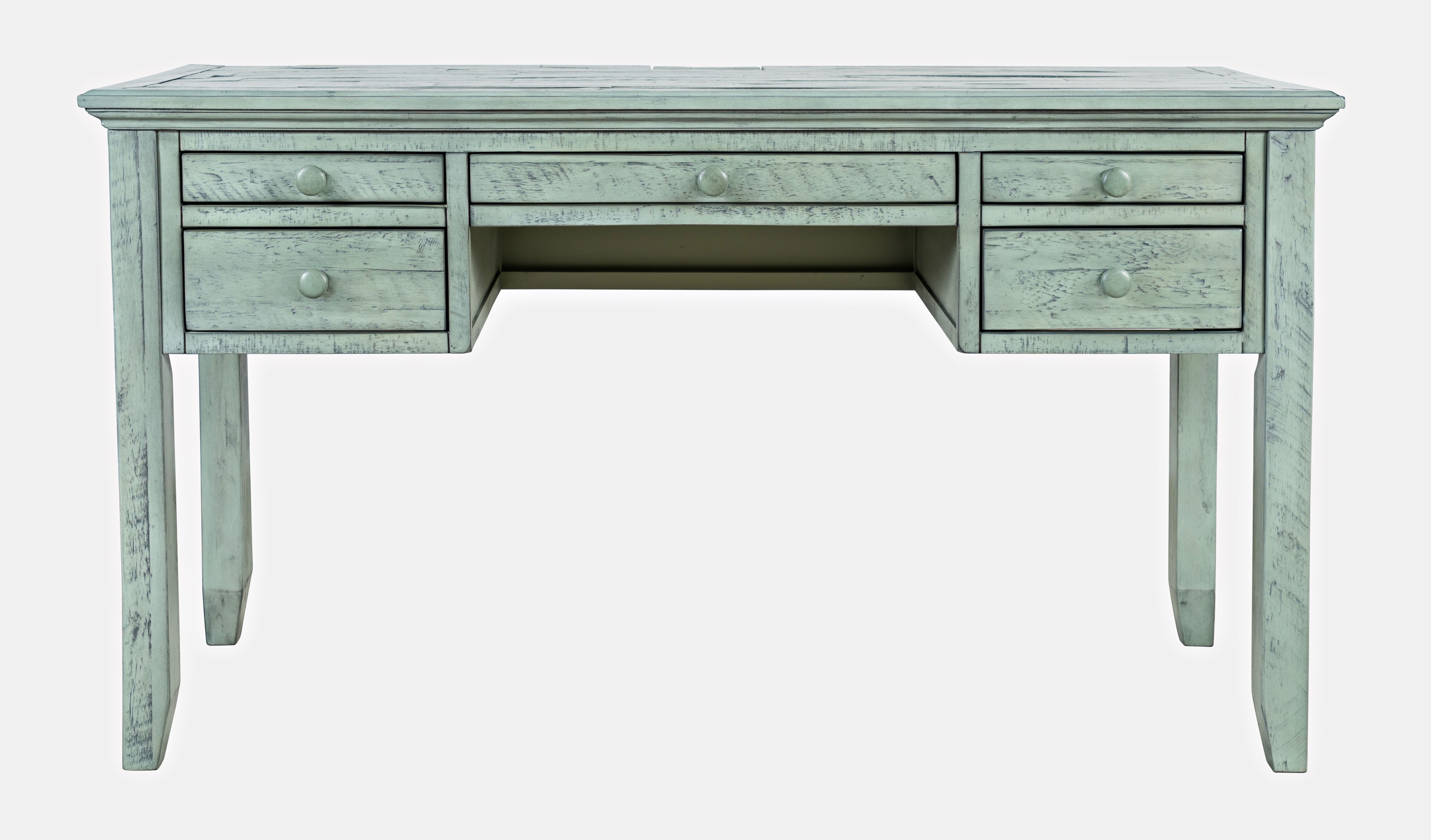 Jofran Furniture Rustic Shores Surfside Blue USB Charging Desk