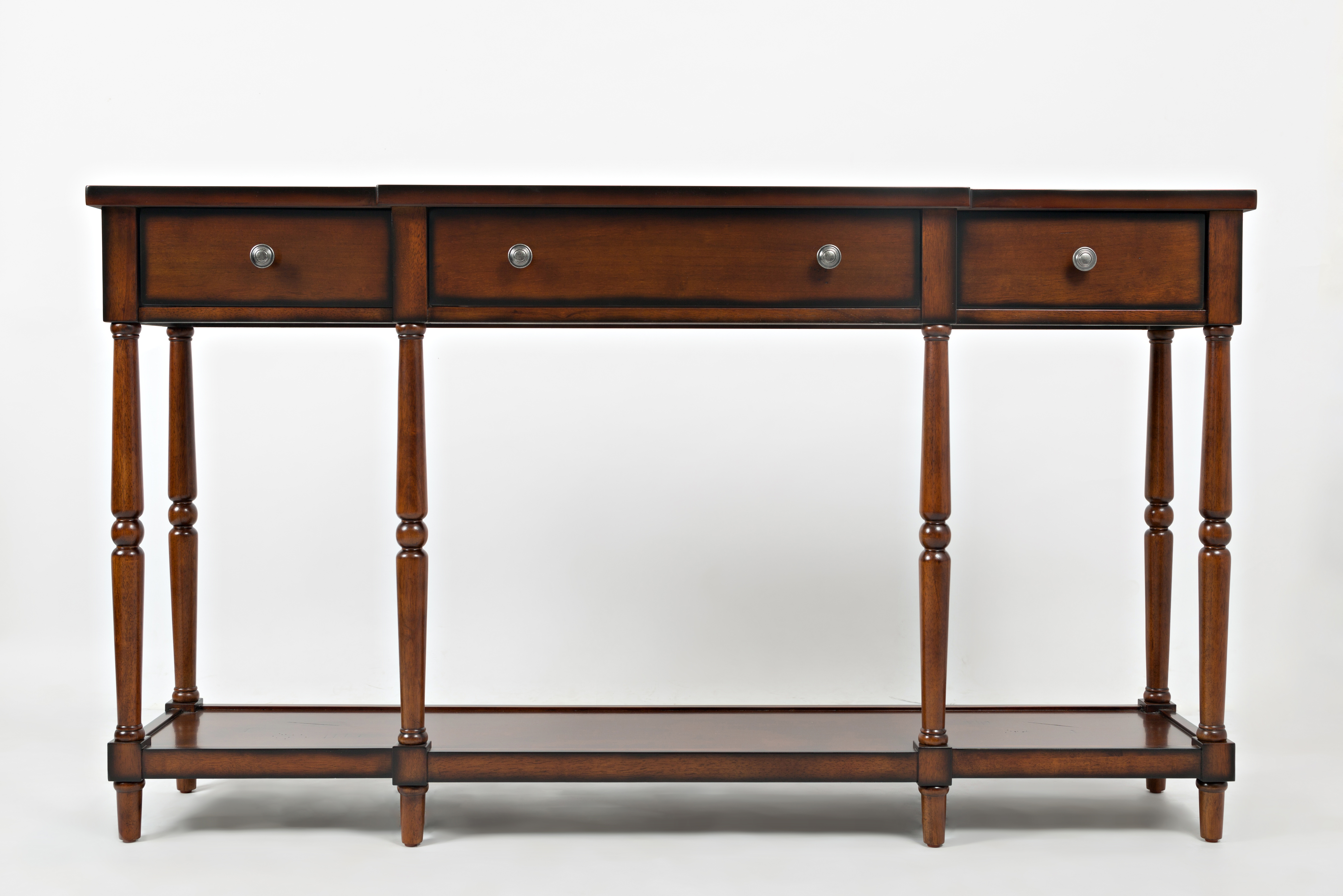 Jofran Furniture Stately Home Antique Mahogany 60 Inch Console
