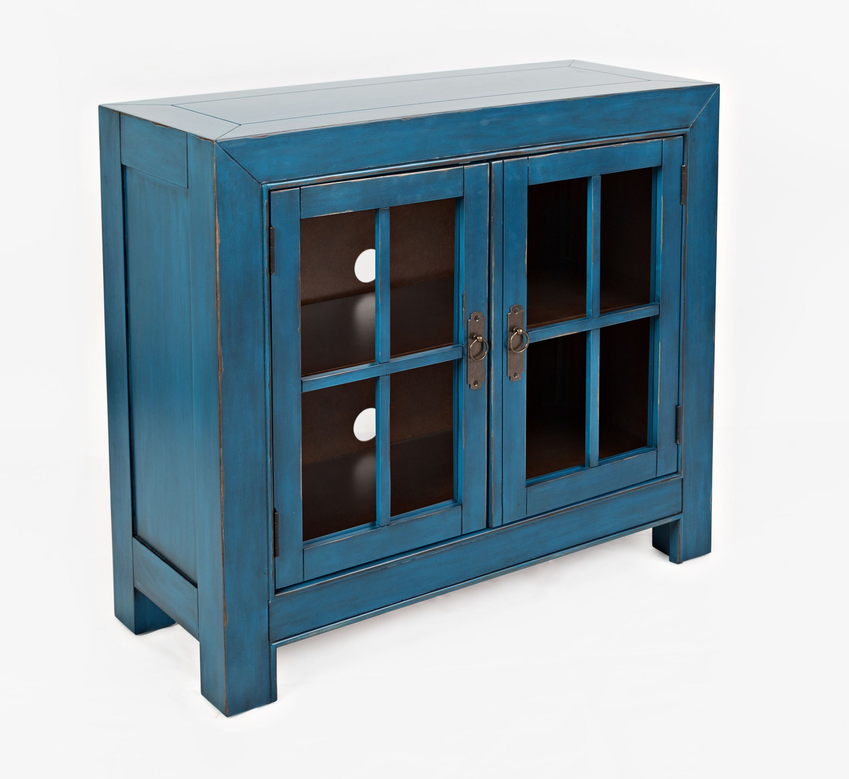 Jofran Furniture Aquitaine Azure Blue Accent Cabinet