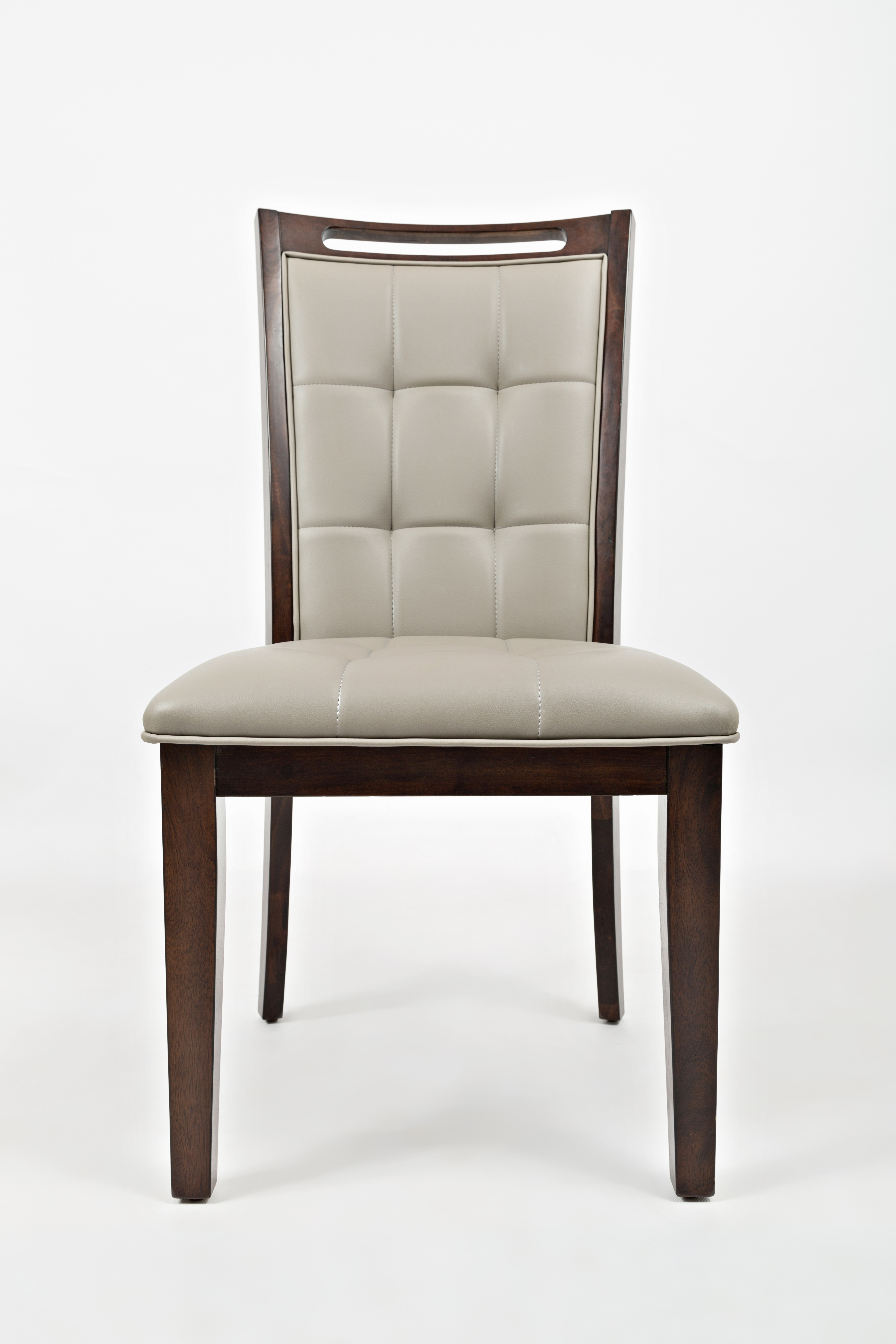 2 Jofran Furniture Manchester Merlot Faux Leather Dining Chairs