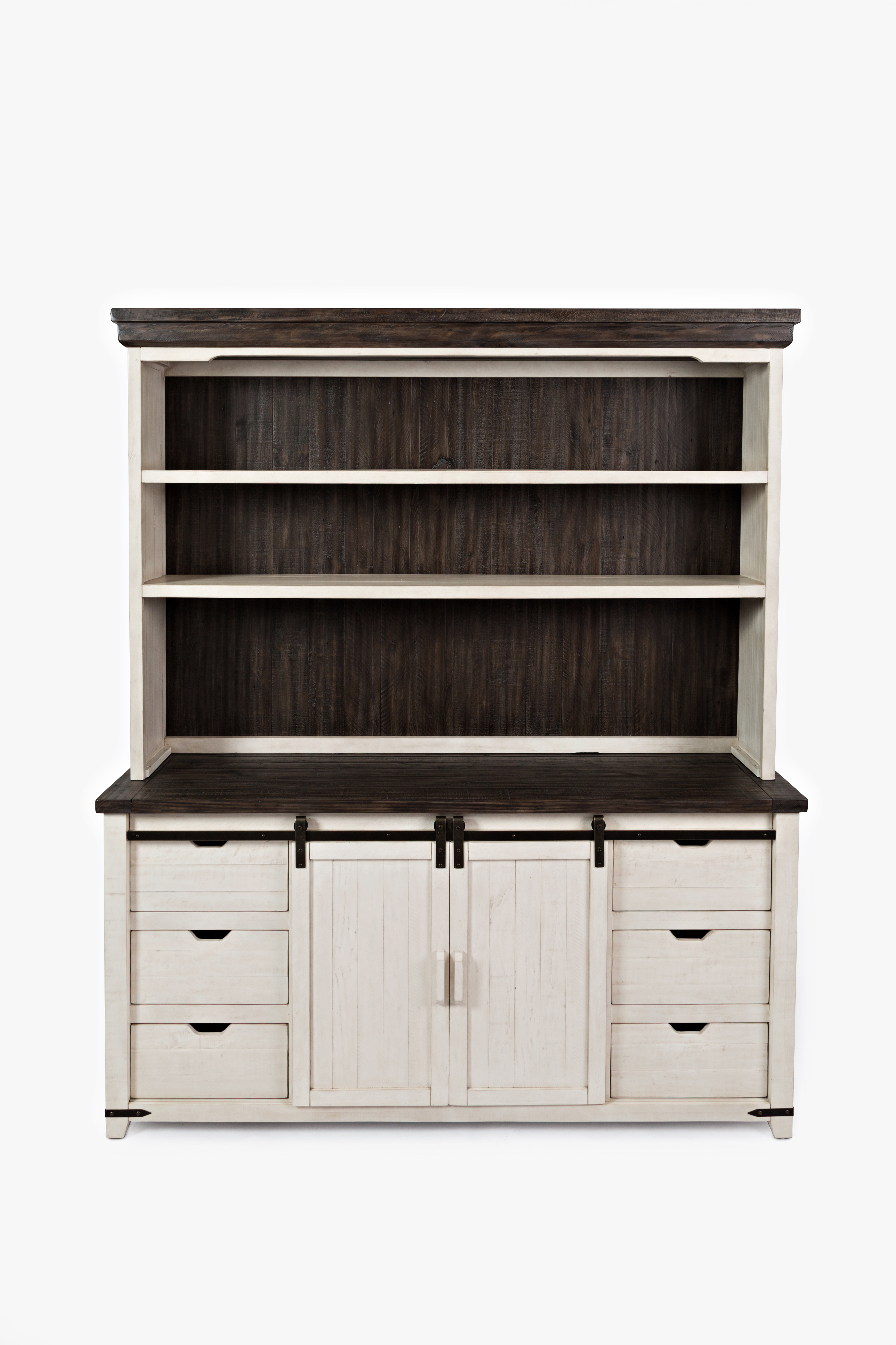 Jofran Furniture Madison County Vintage White Hutch Server