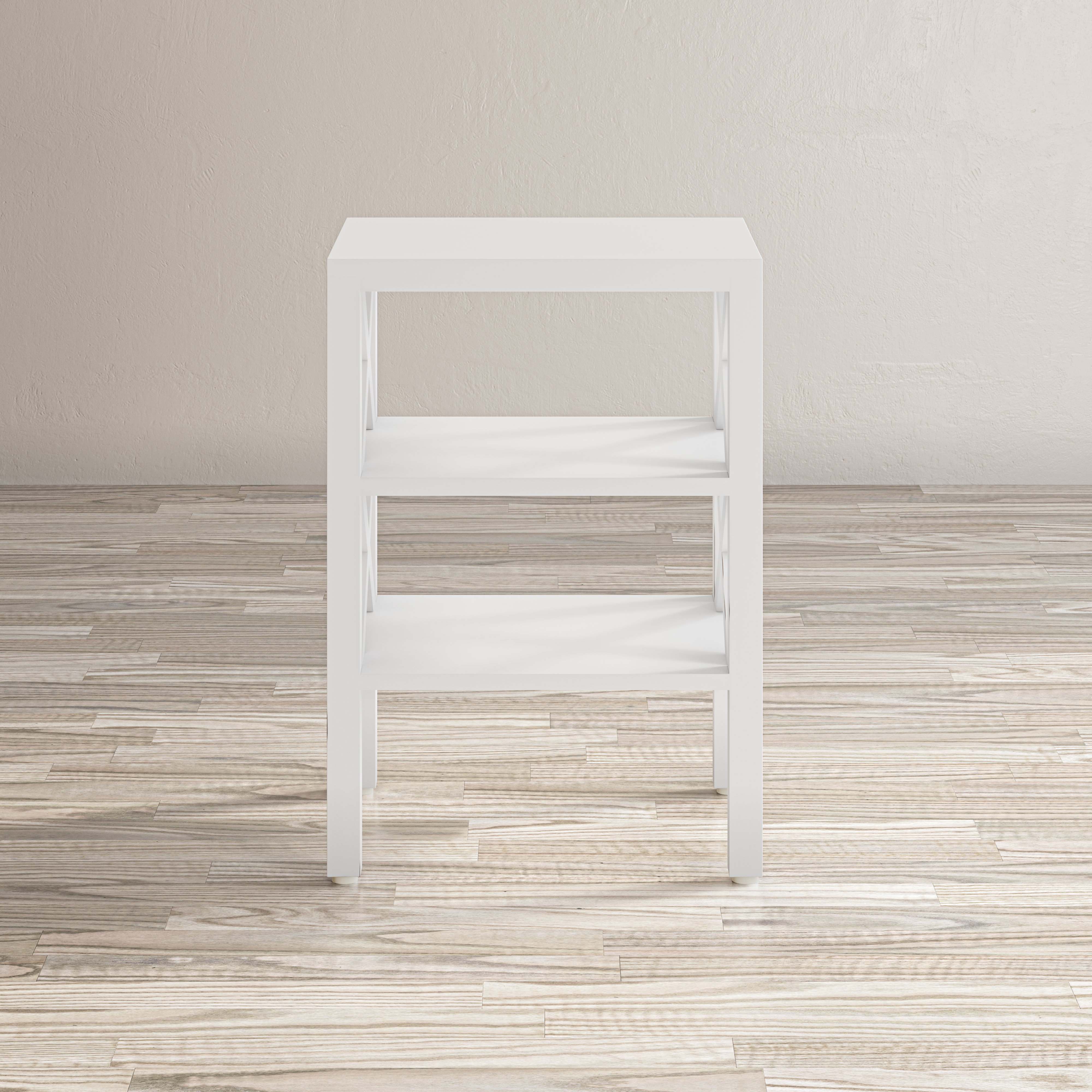 Jofran Furniture Global Archive Matte White X Side Accent Table