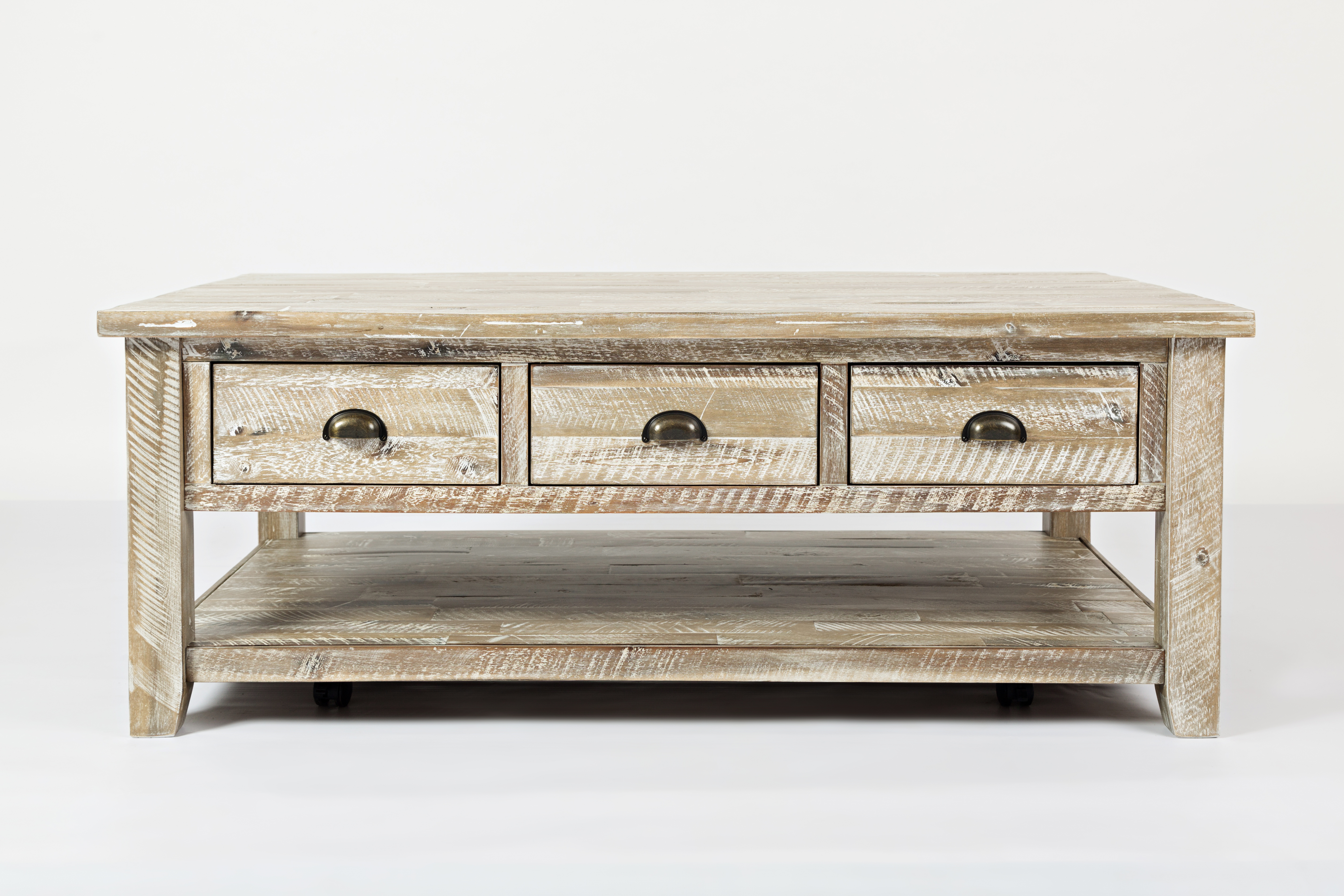 Jofran Furniture Artisans Craft Washed Grey Cocktail Table