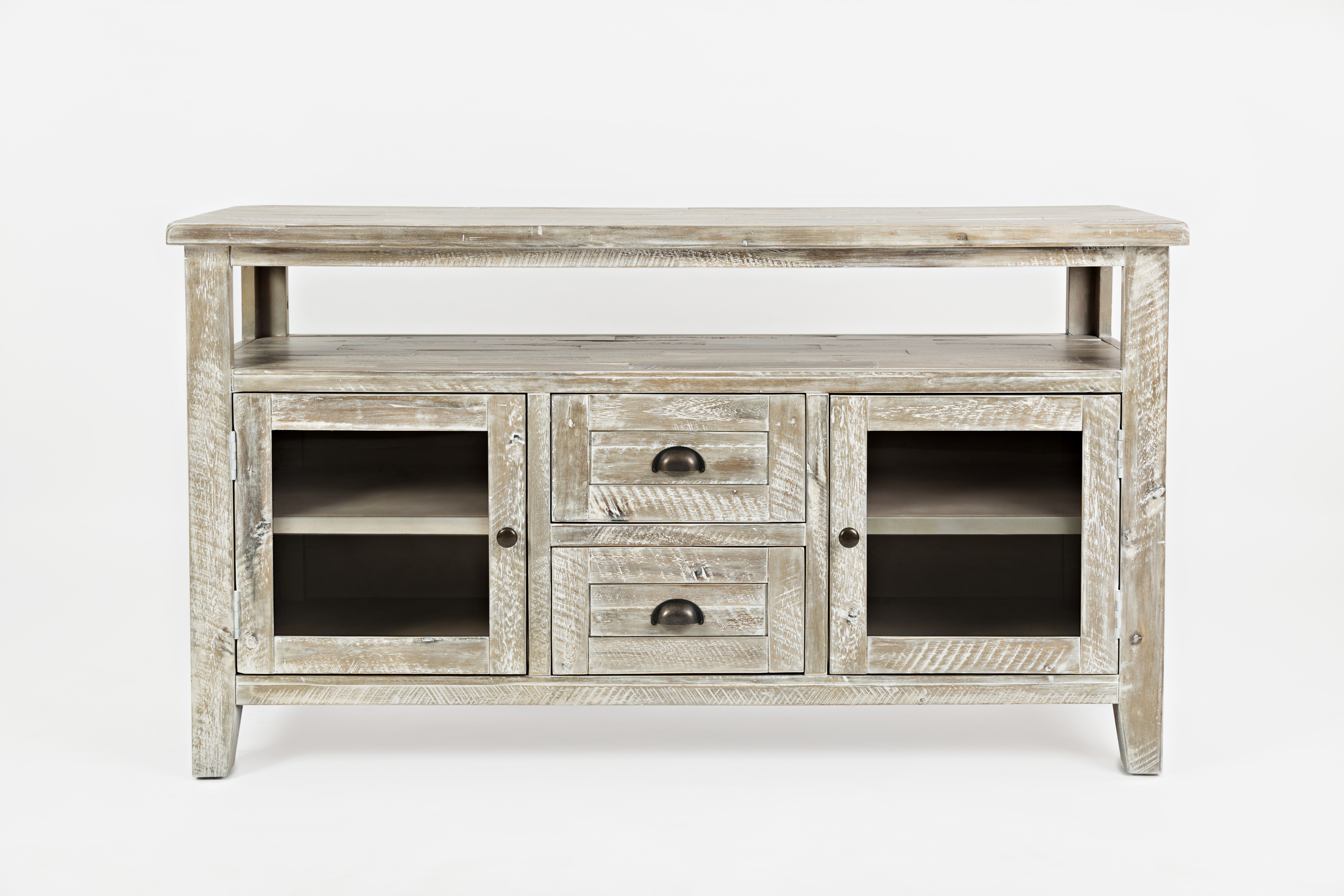 Jofran Furniture Artisans Craft Washed Grey Storage Console