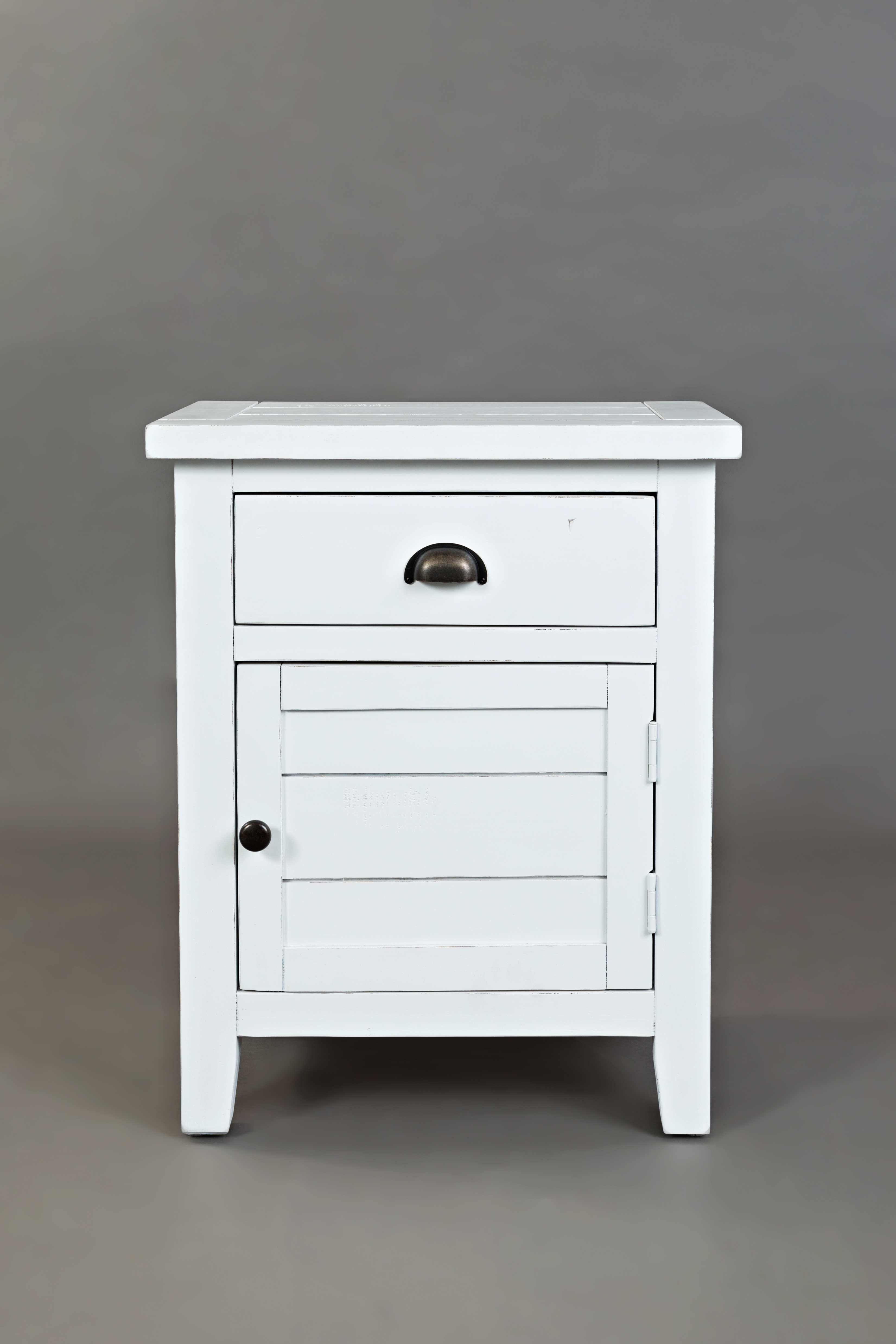 Jofran Furniture Artisans Craft Weathered White Accent Table