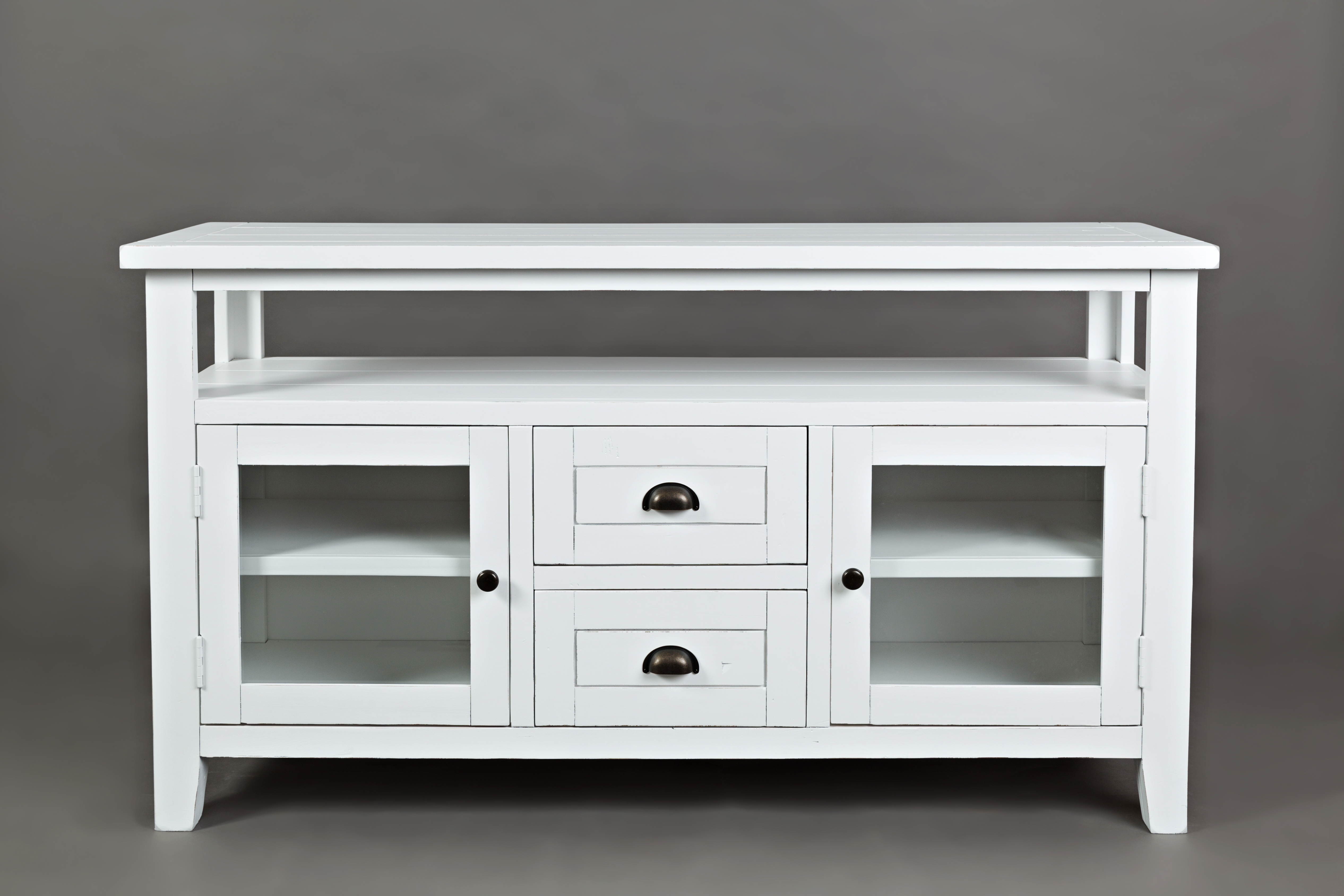Jofran Furniture Artisans Craft Weathered White Storage Console