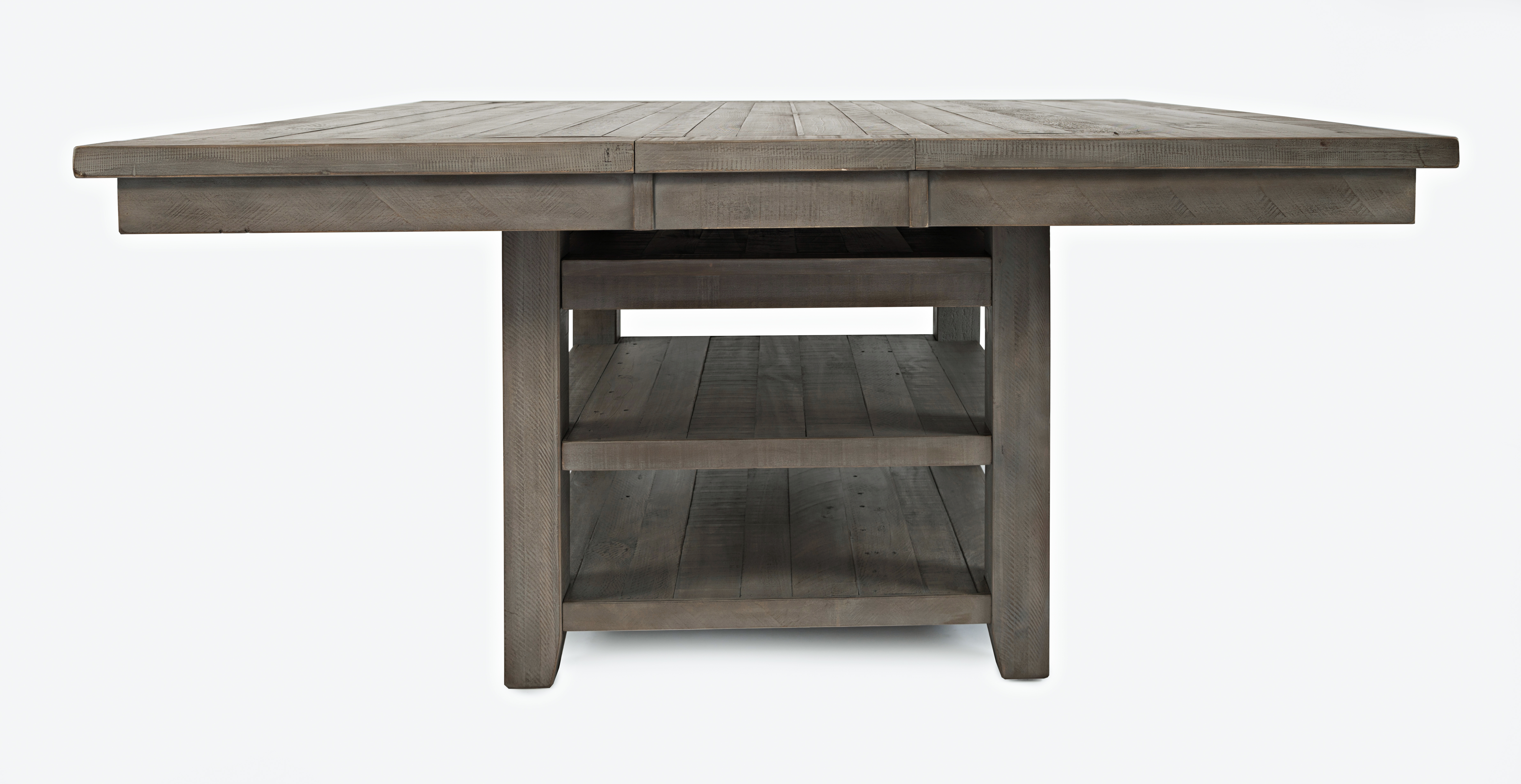 Jofran Furniture Outer Banks Driftwood Gray High And Low Storage Dining Tab...