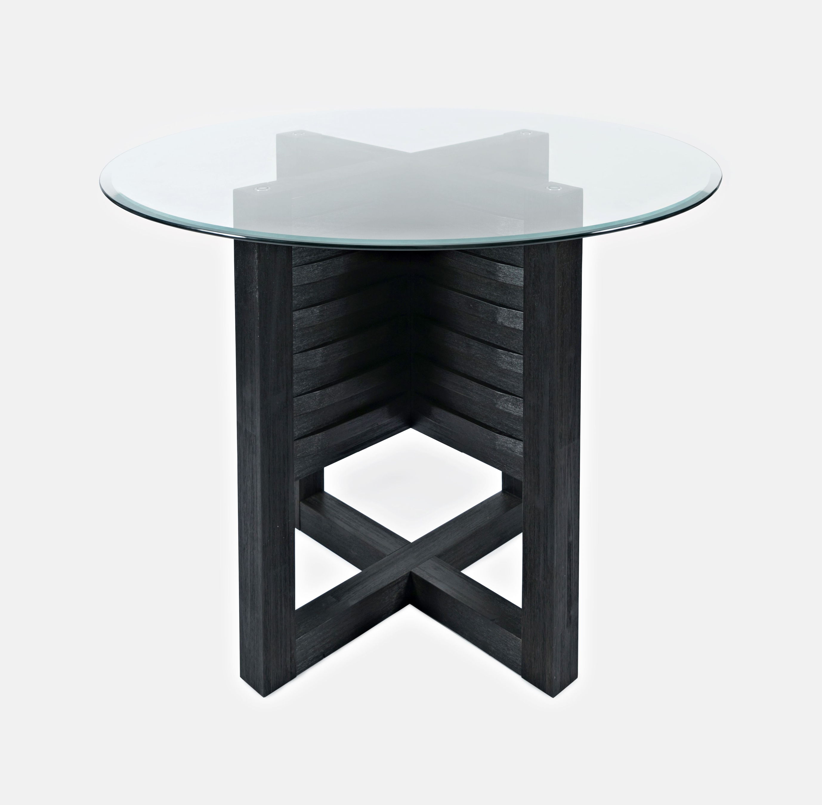 Jofran Furniture Altamonte Dark Charcoal Glass Top Counter Height Table