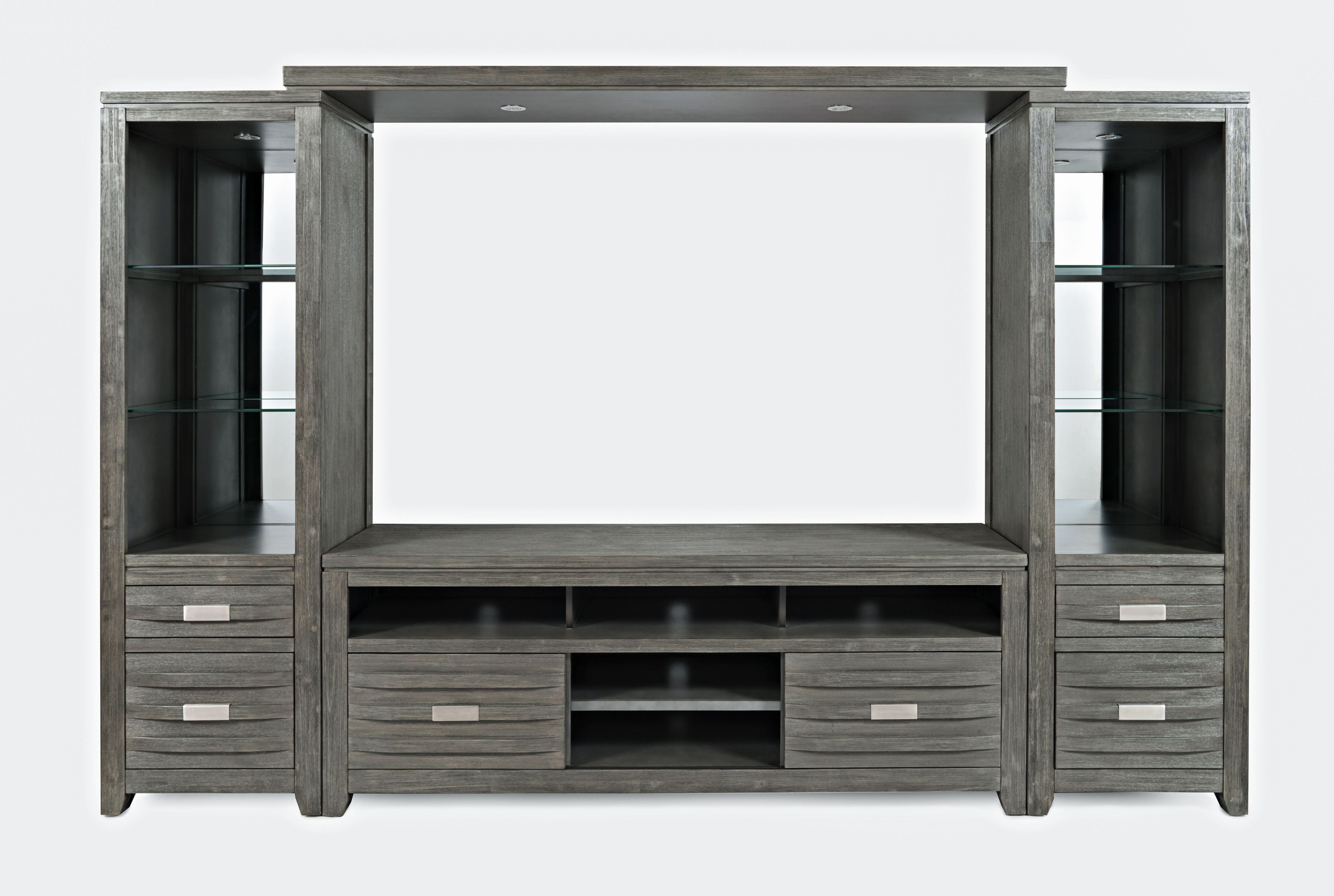 Jofran Furniture Altamonte Brushed Grey Entertainment Wall