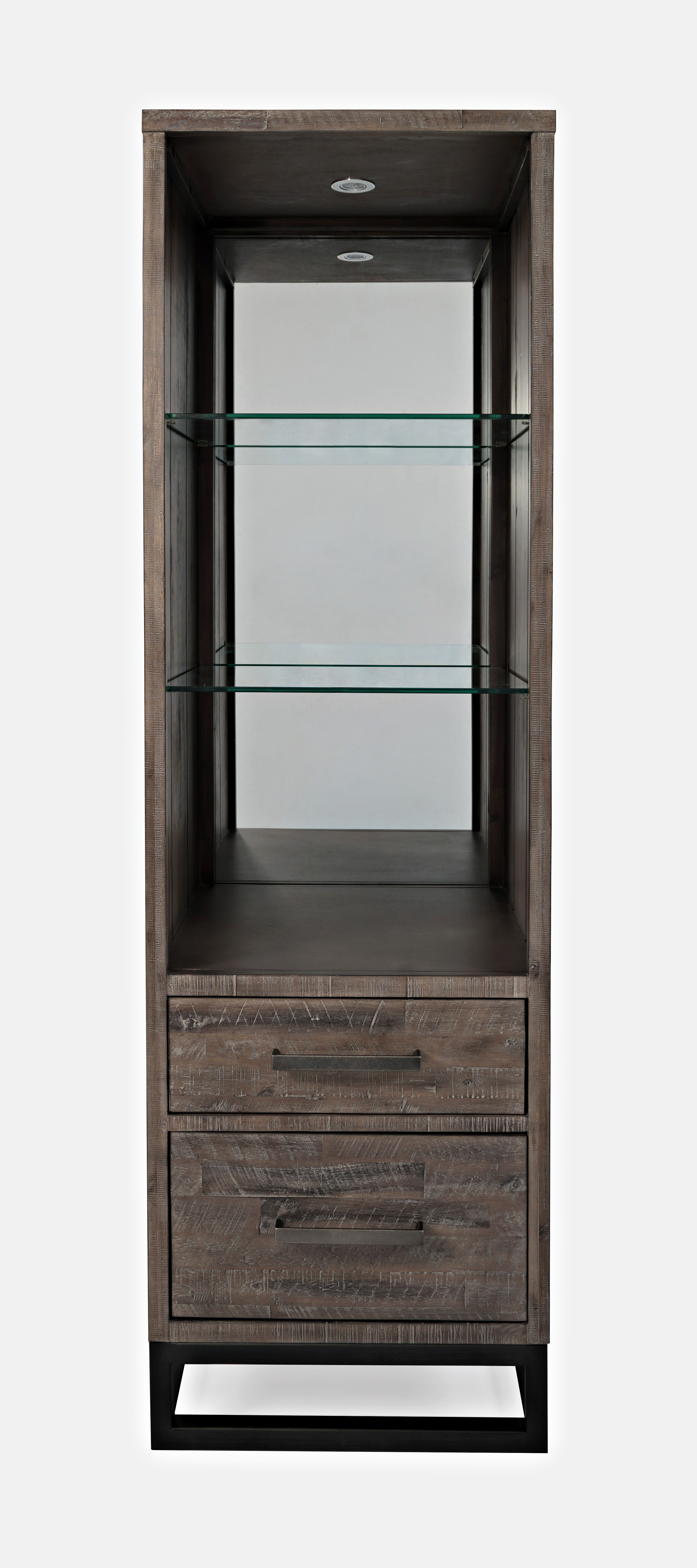 Jofran Furniture East Hampton Distressed Grey Bookcase