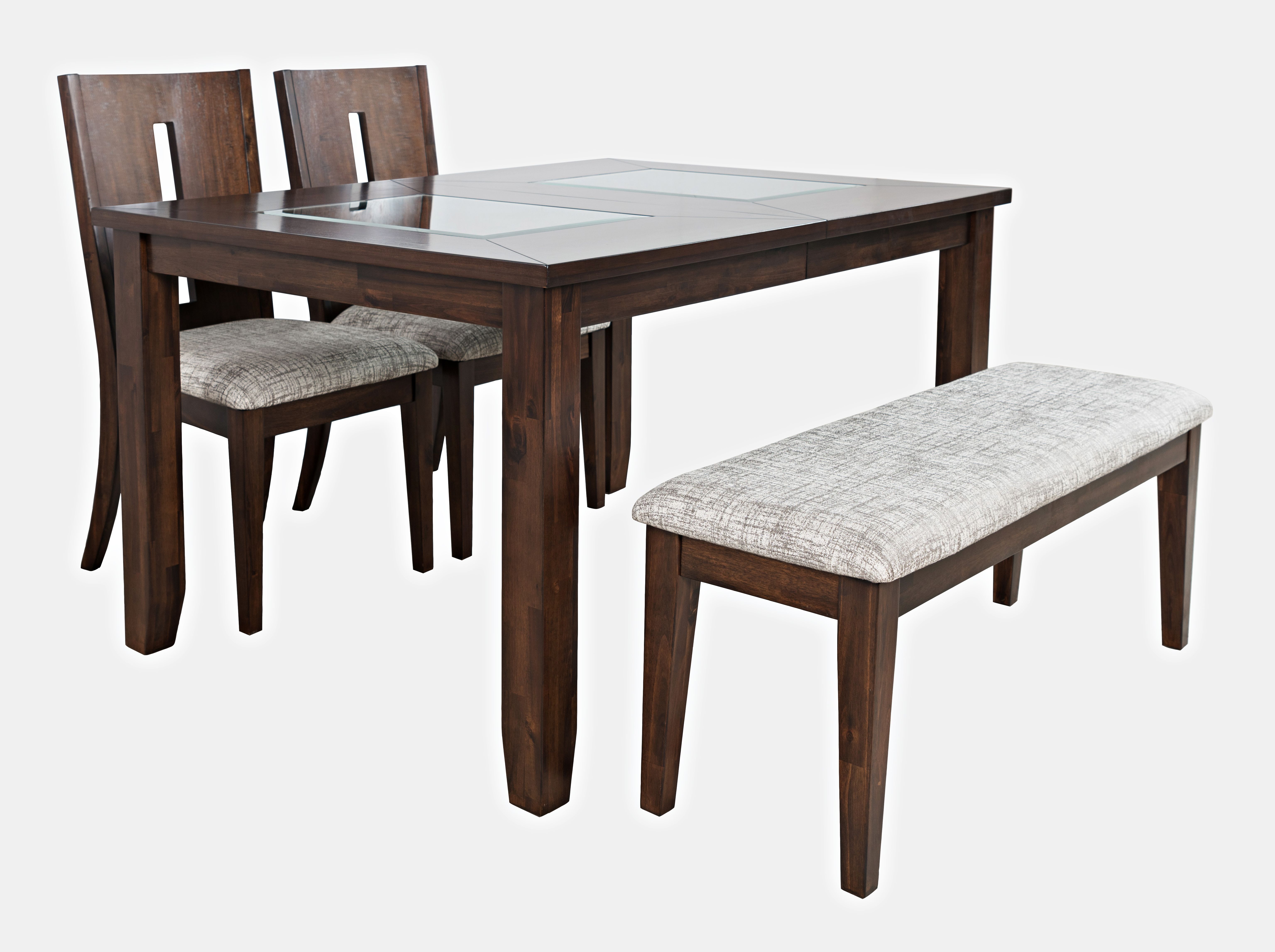 Jofran Furniture Urban Icon Merlot 66 Inch 4pc Dining Room Set