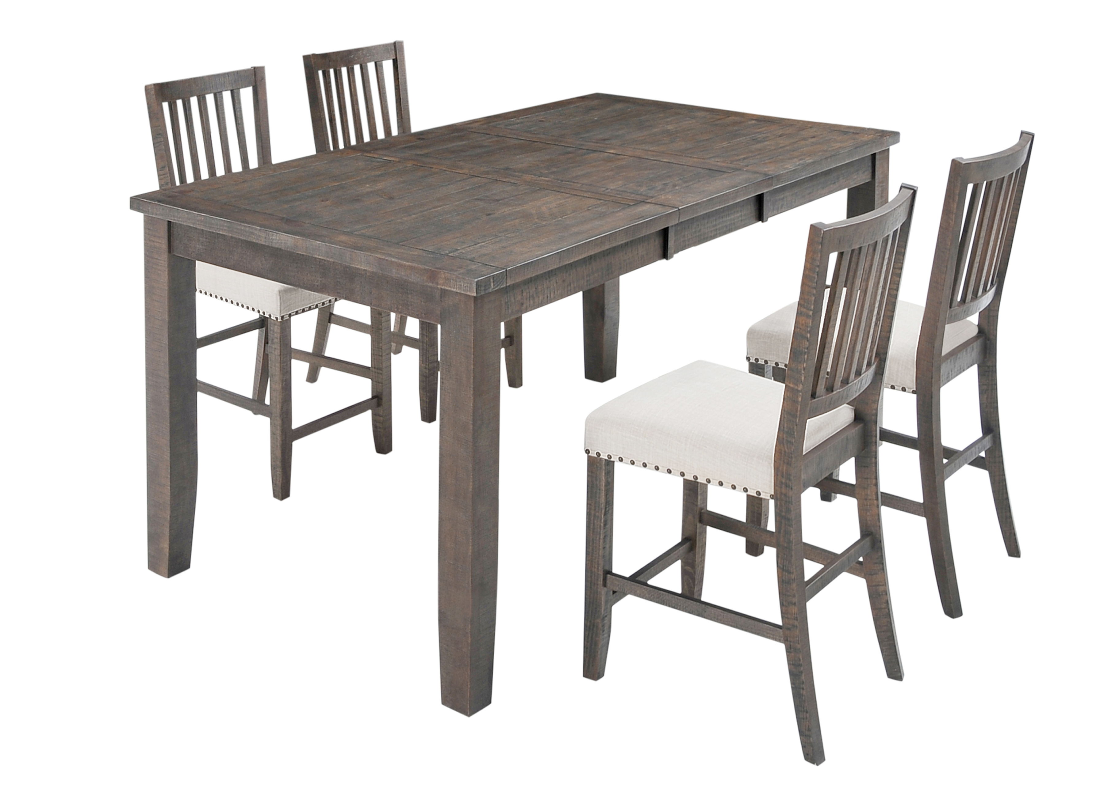 Jofran Furniture Willow Creek Distressed Brown 5pc Counter Height Set