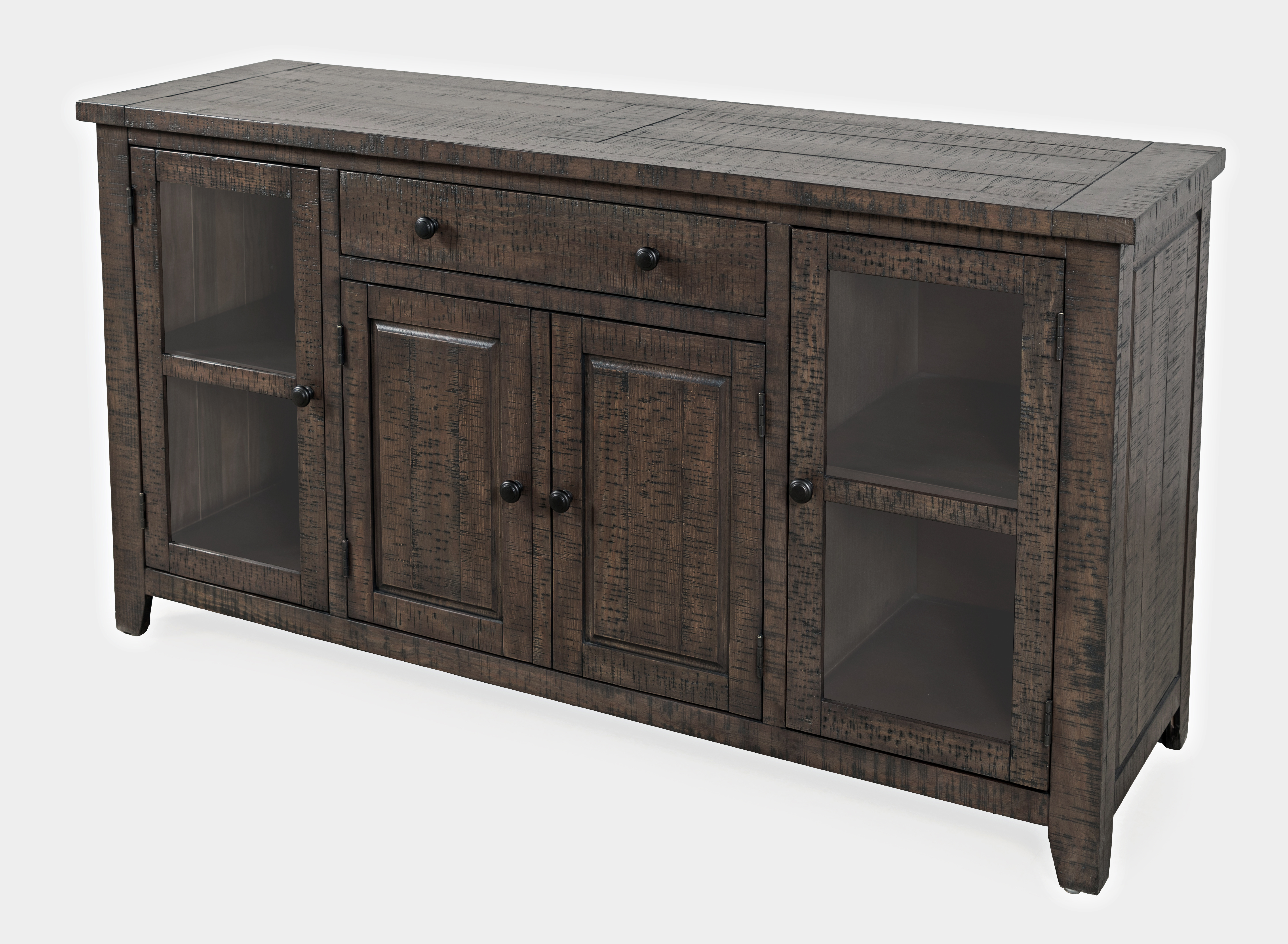 Jofran Furniture Willow Creek Distressed Brown Sideboard Server