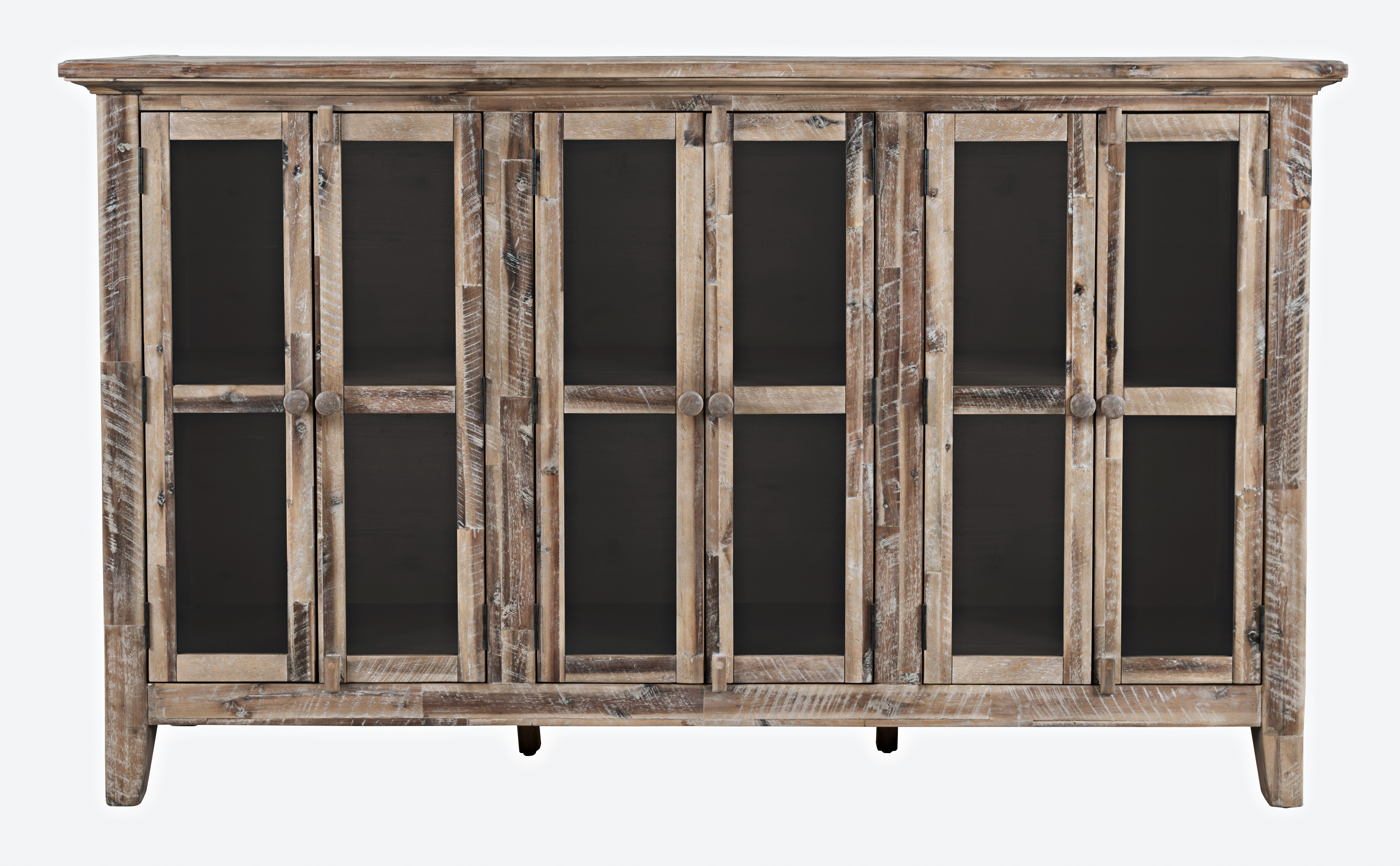 Jofran Furniture Rustic Shores Grey Wash 70 Inch Accent Cabinet