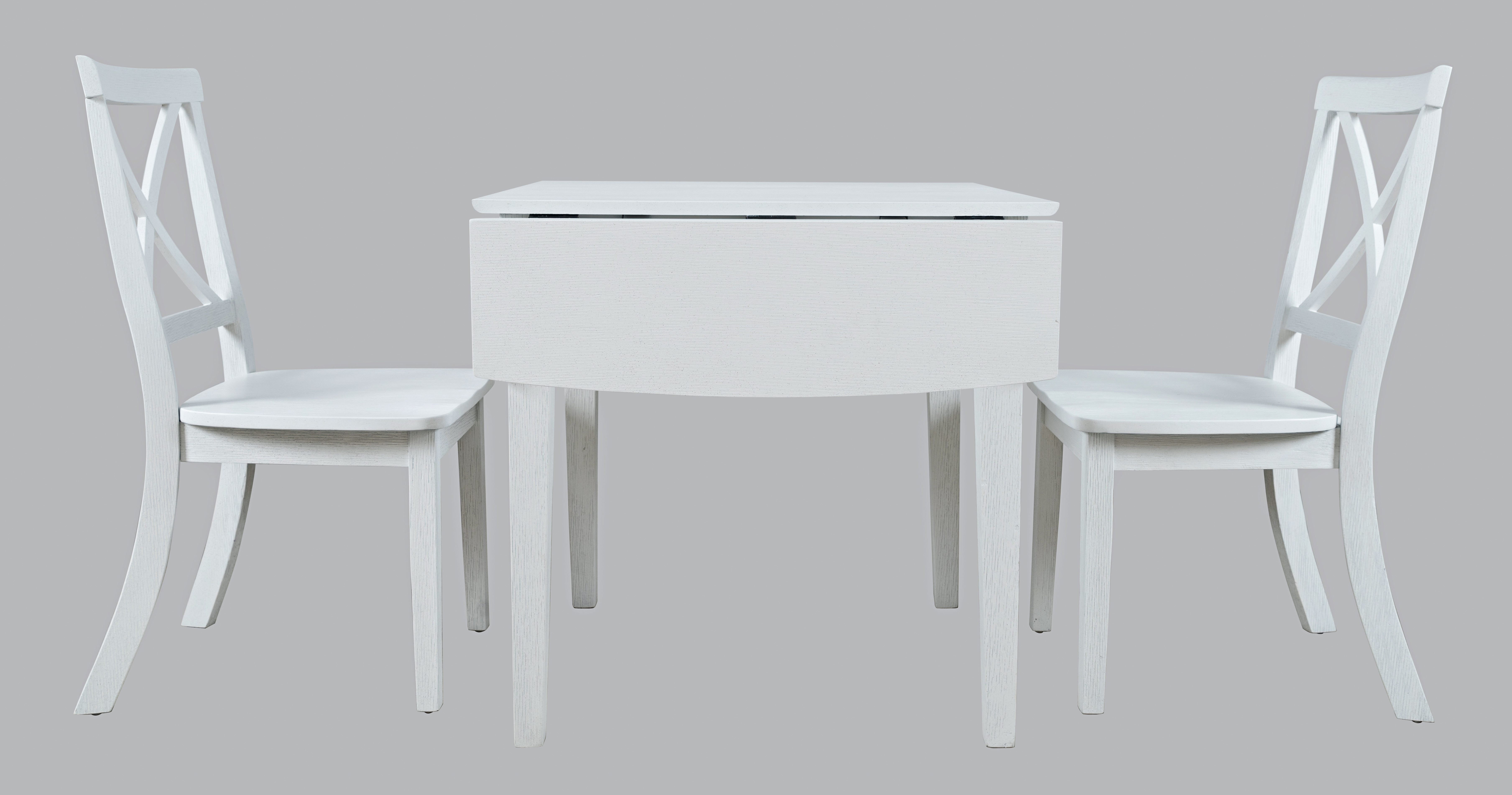 Jofran Furniture Eastern Tides Brushed White 3pc Dining Room Set