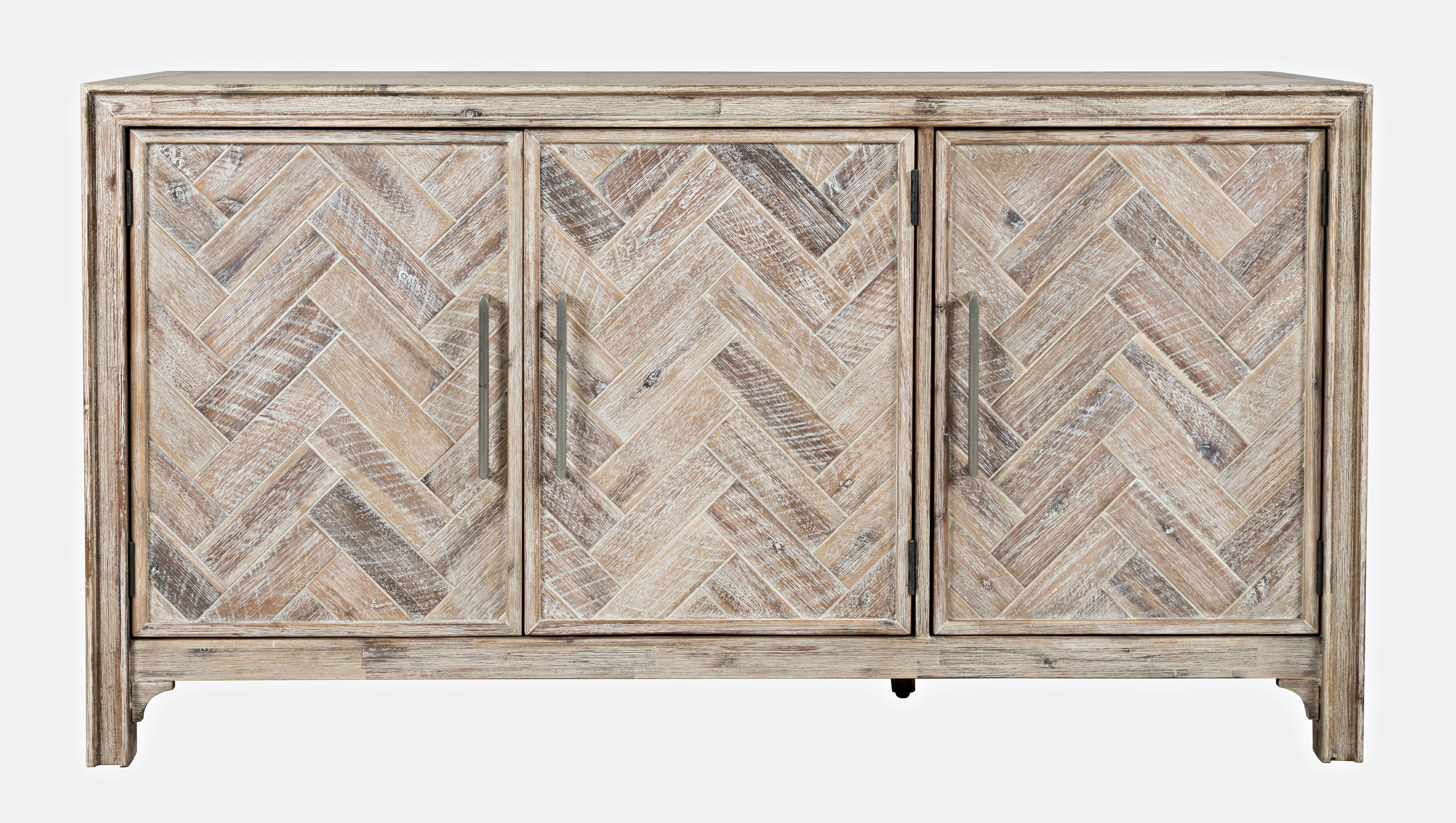 Jofran Furniture Gramercy Grey Wash 3 Door Accent Cabinet