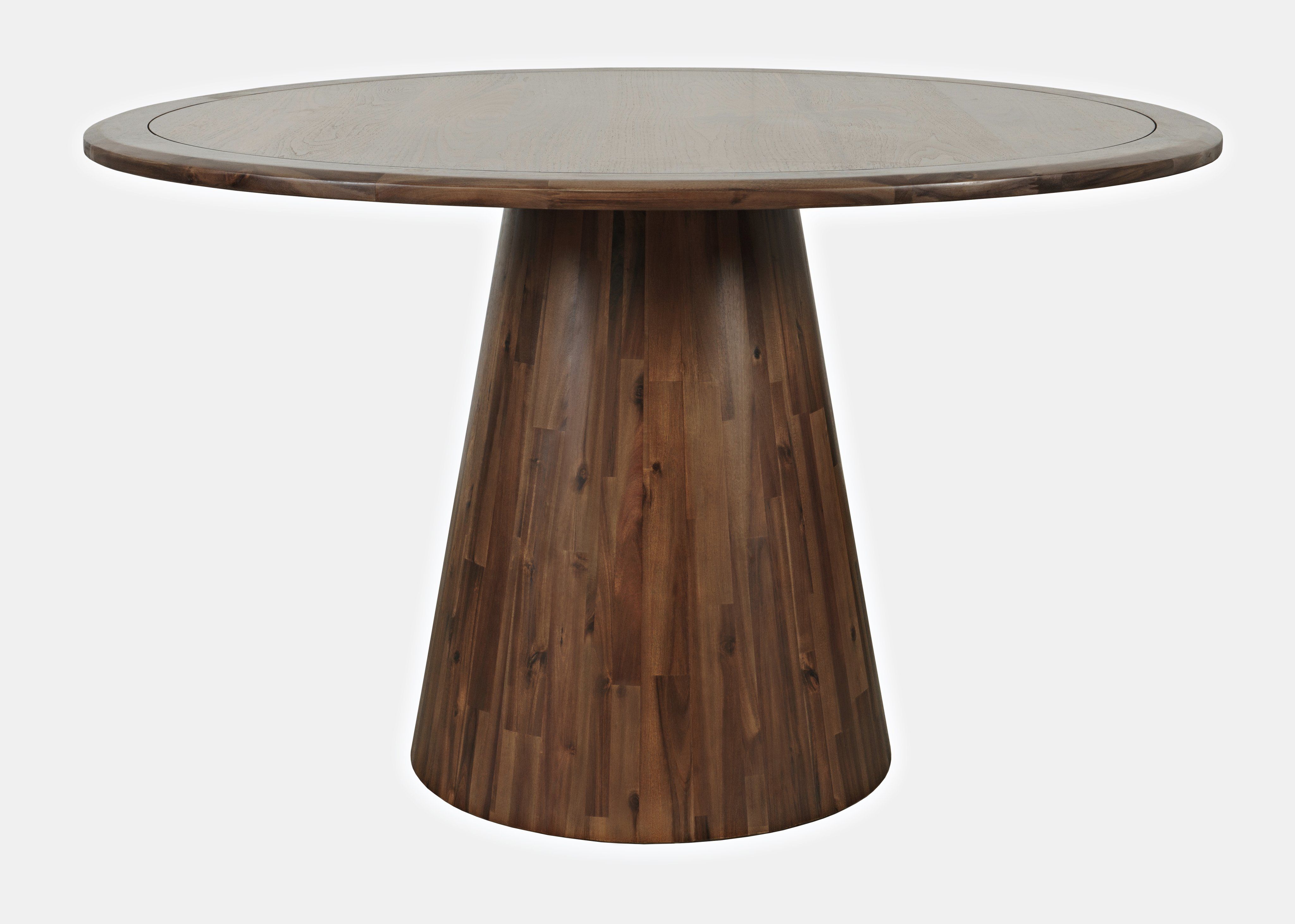 Jofran Furniture Nash Walnut Round Pedestal Dining Table