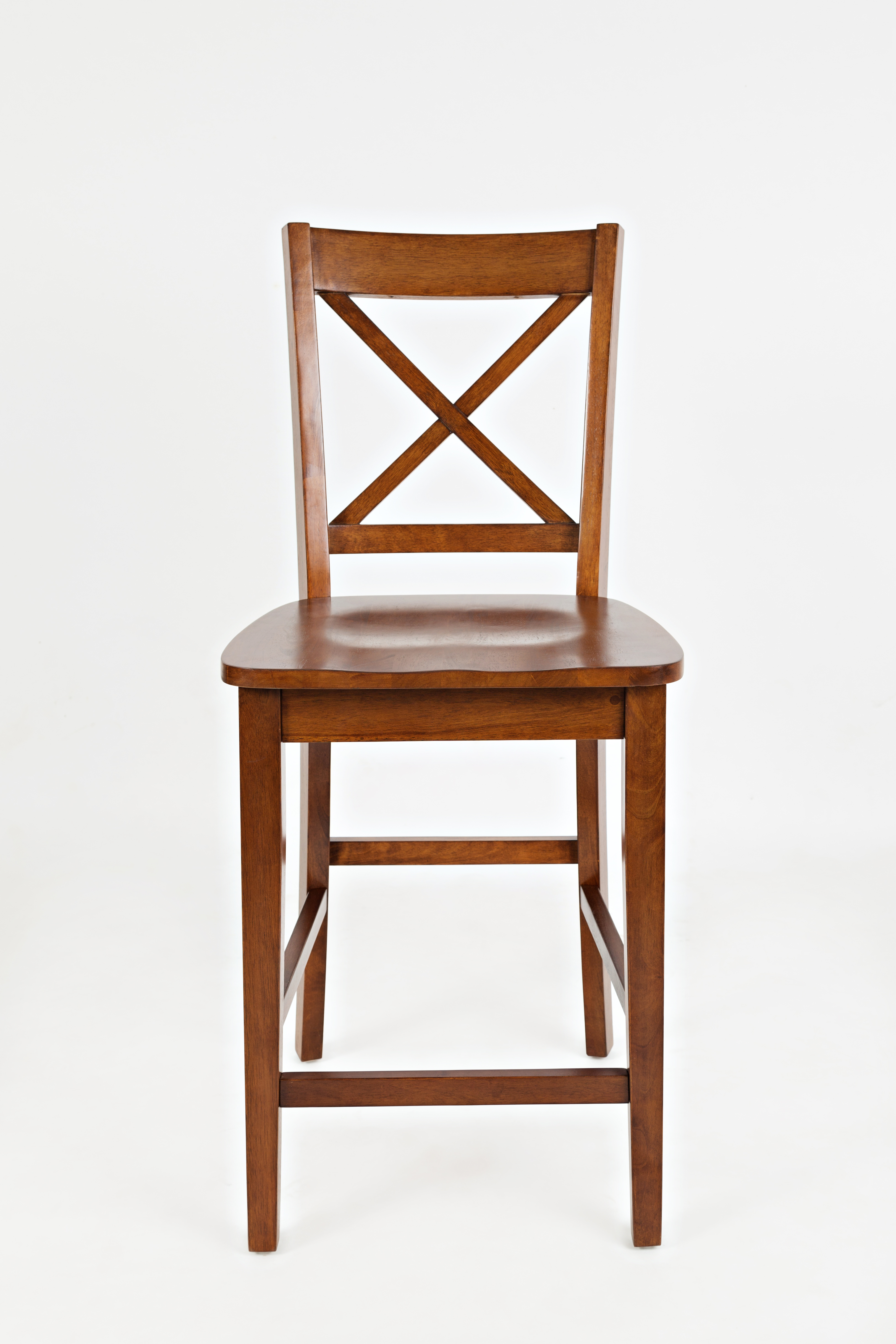 Simplicity Solid Wood Classic X-Back Counter Stool (Set of 2)