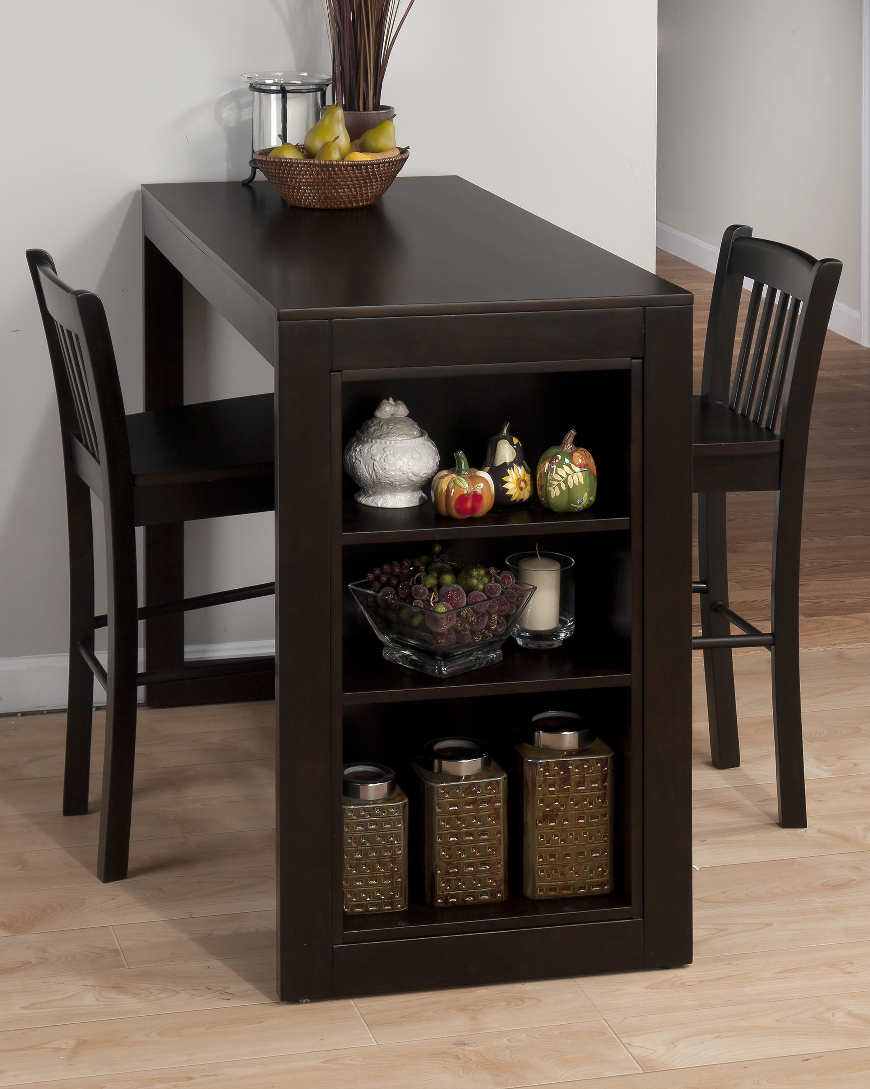Jofran Furniture Tribeca Merlot 3pc Counter Height Set
