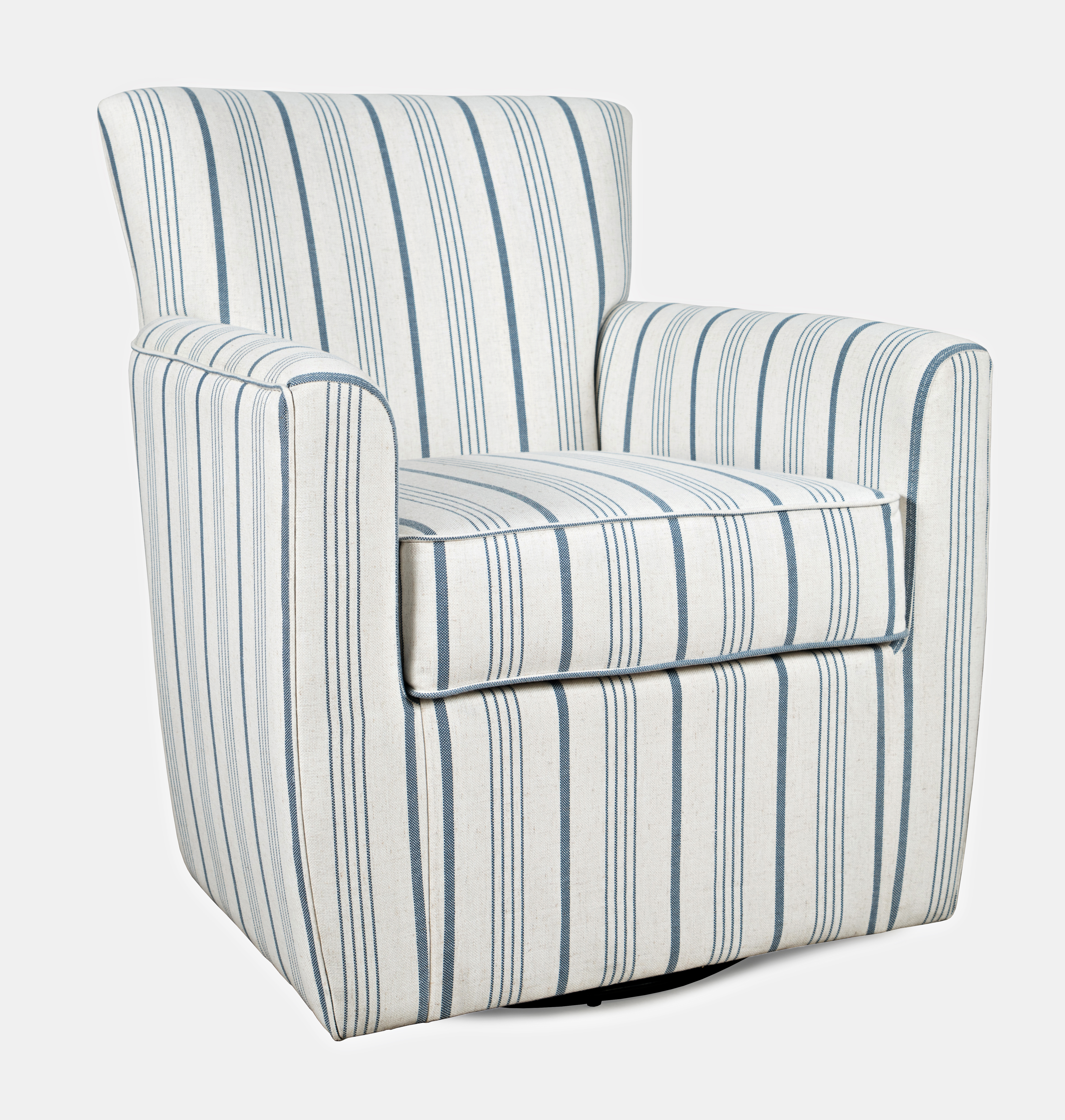 Jofran Furniture Blakely Harper Blue Swivel Accent Chair